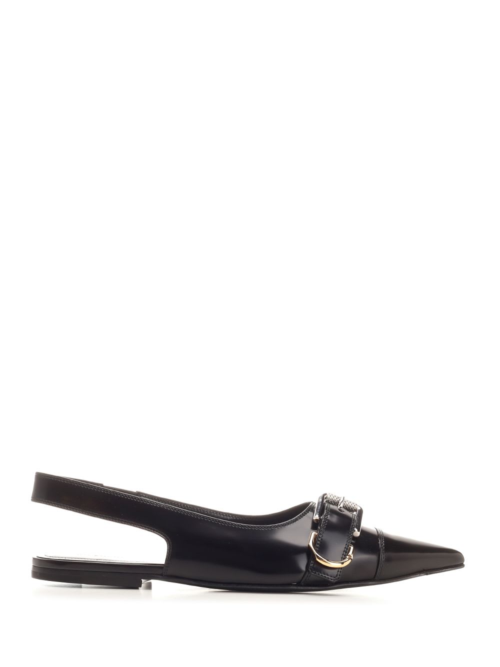 Shop Givenchy Voyou Slingback In Black