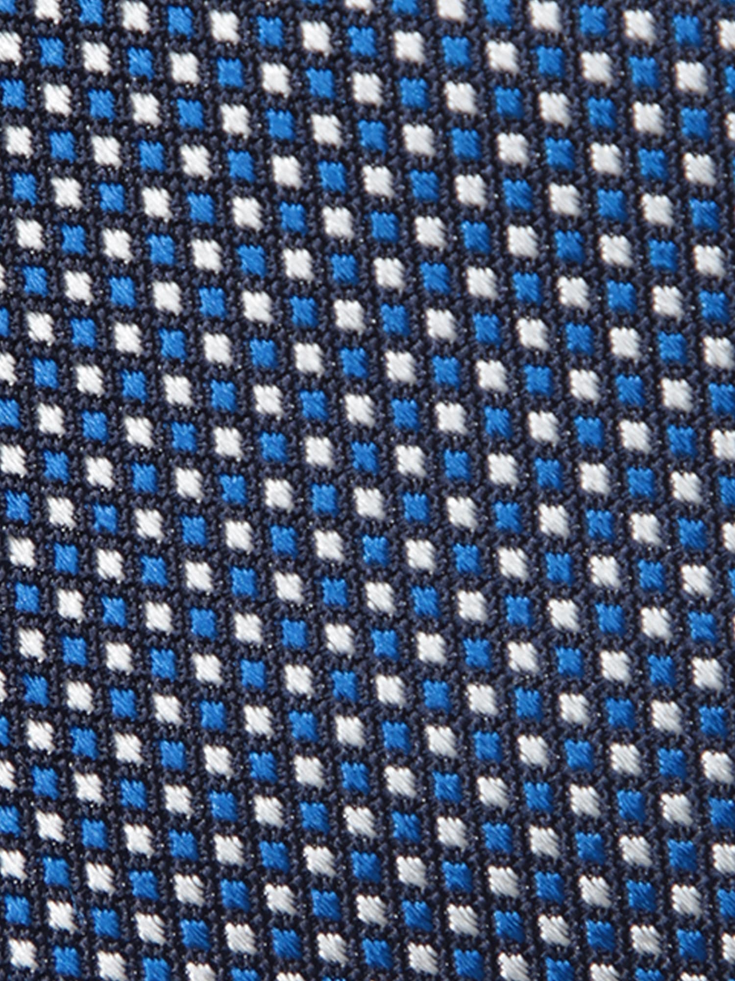 Kiton Micro Pattern Blue Diamond Tie In Blue