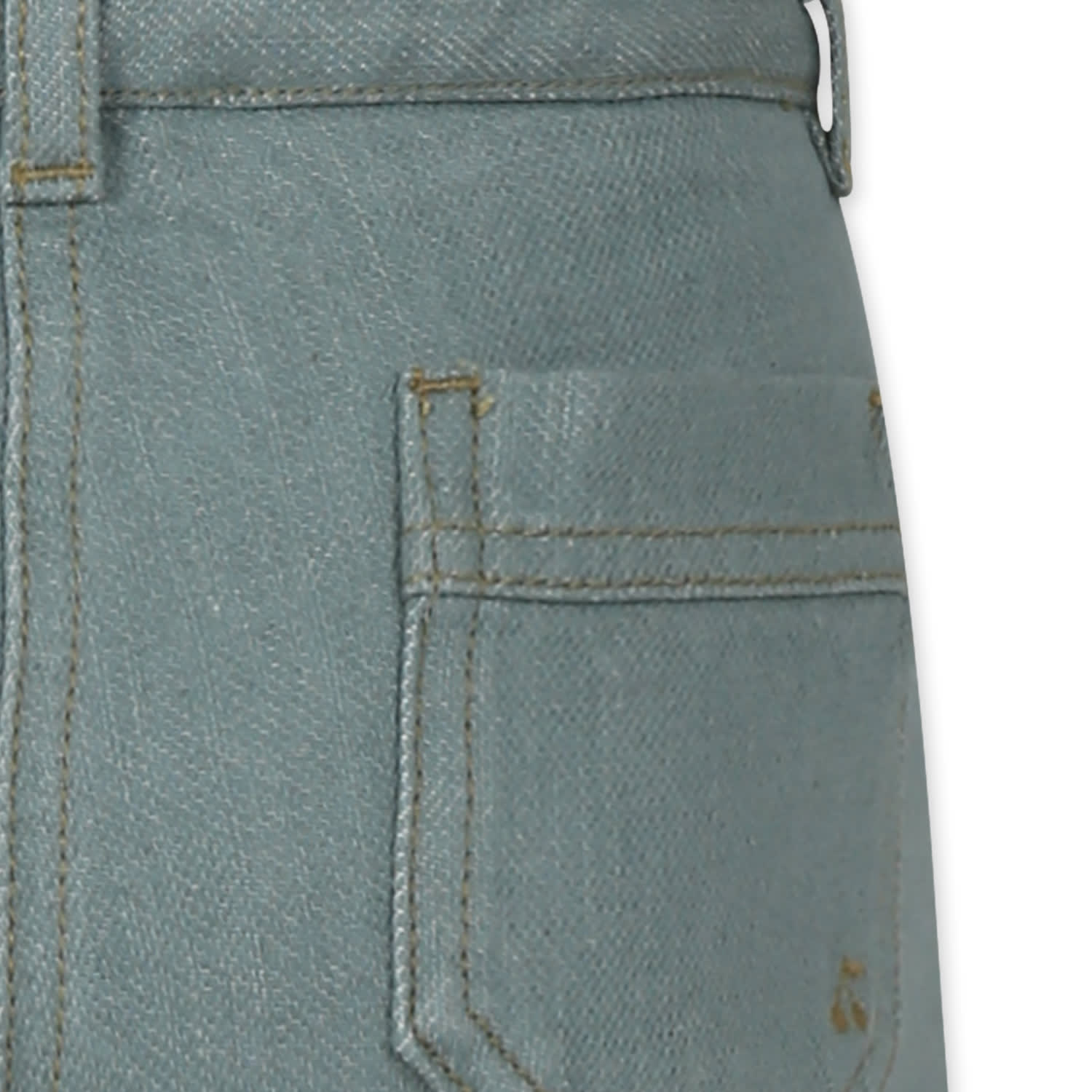 Bonpoint Green Shorts For Girl With Cherries In Green