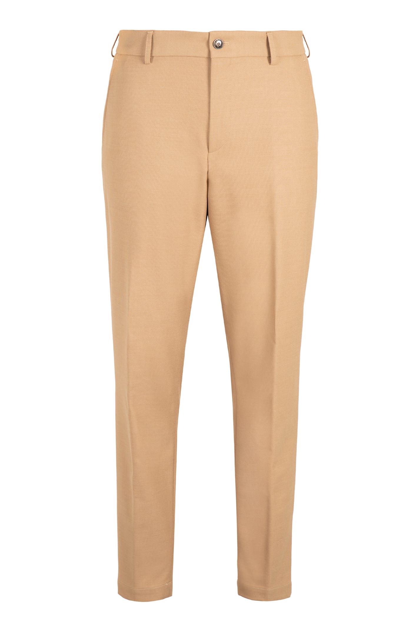 Hugo Boss Elasticated-waist Trousers In Brown