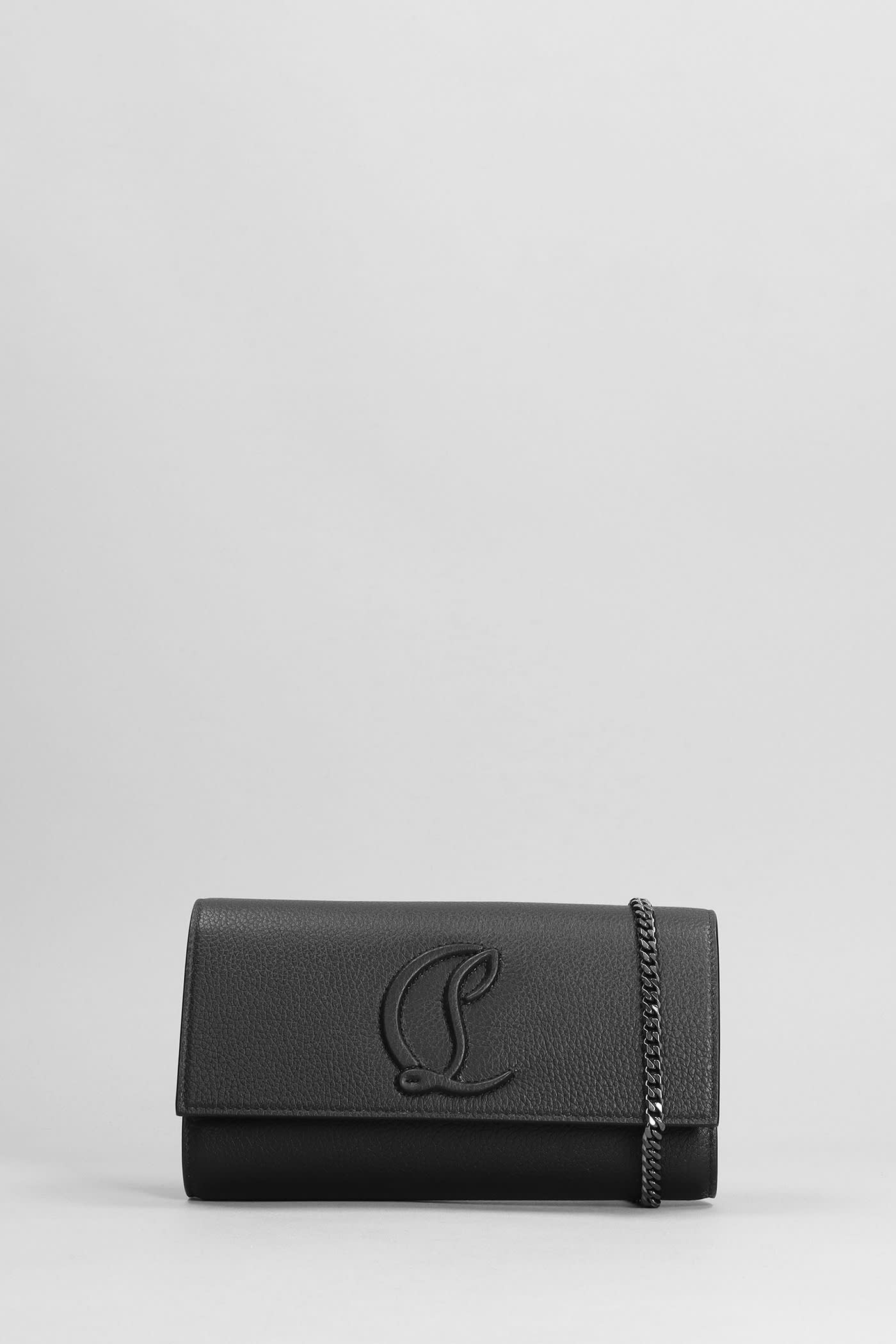 By My Side Chain Wallet In Grained Leather