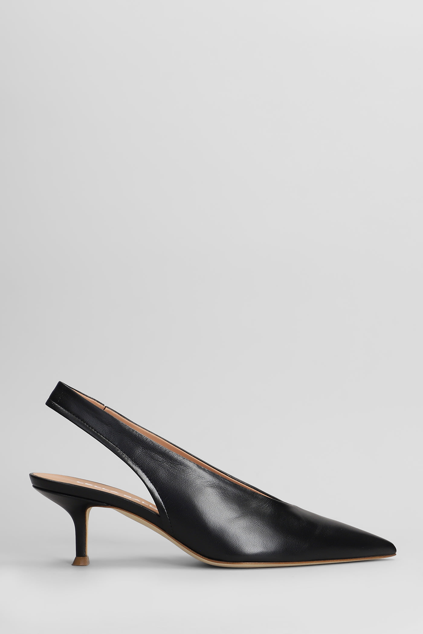 Shop Lella Baldi Pumps In Black Leather
