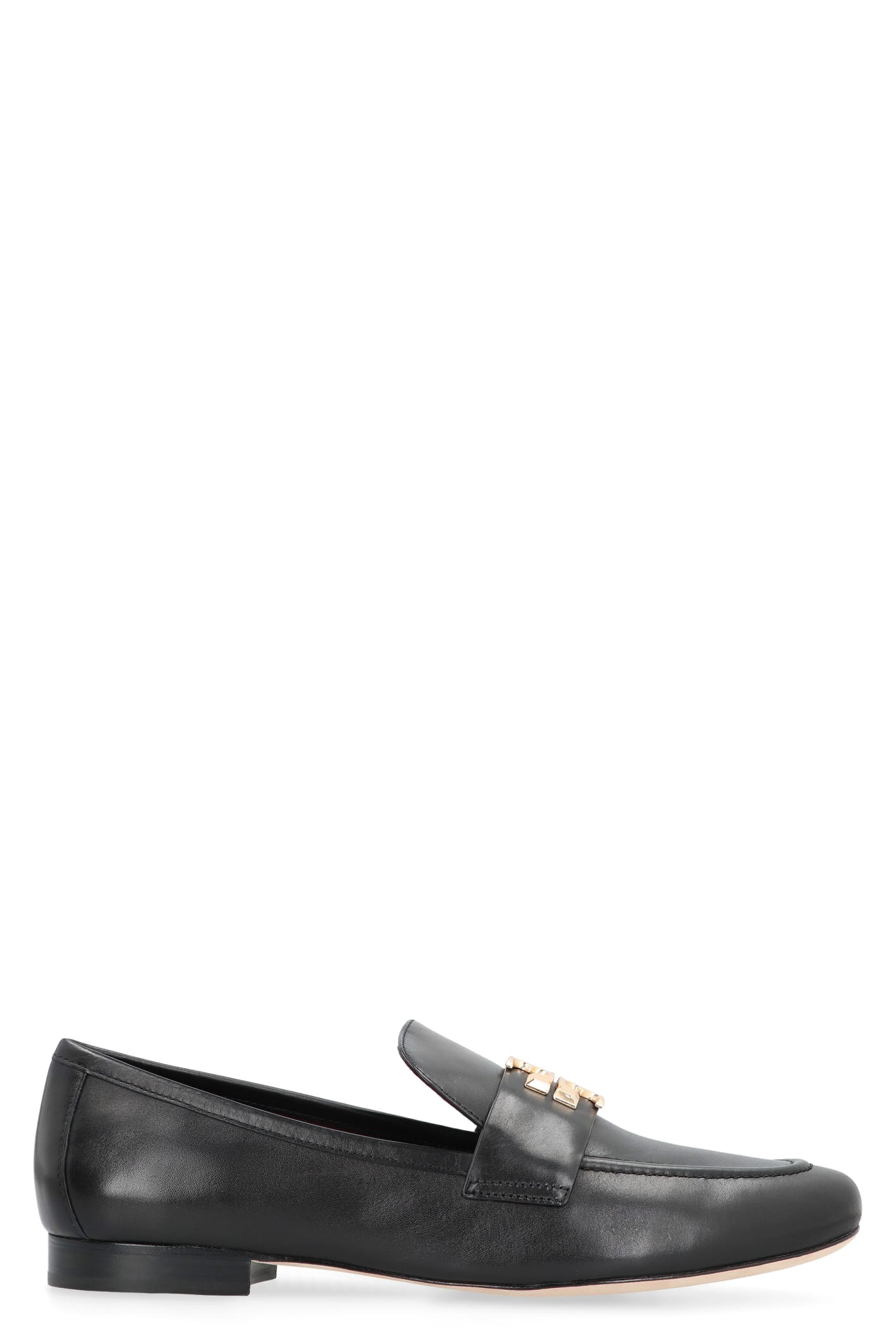 Shop Tory Burch Eleanor Leather Loafers In Black