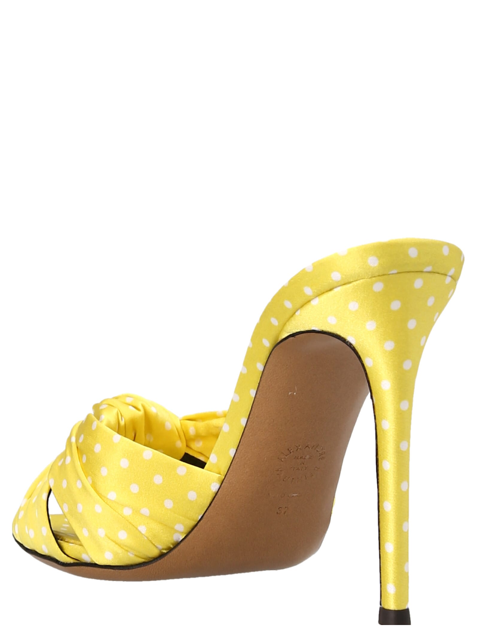 Shop Alexandre Vauthier Basic Sandals In Yellow