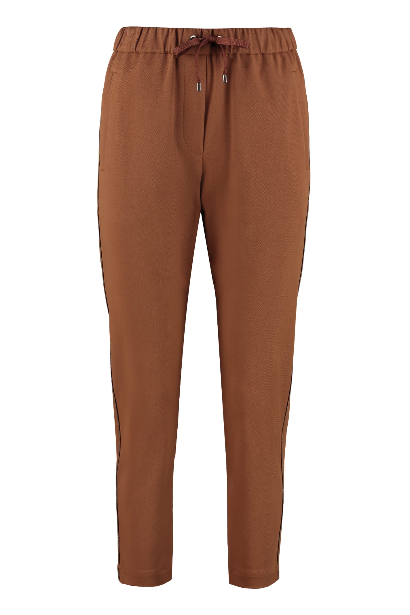 Brunello Cucinelli High-waist Tapered-fit Trousers