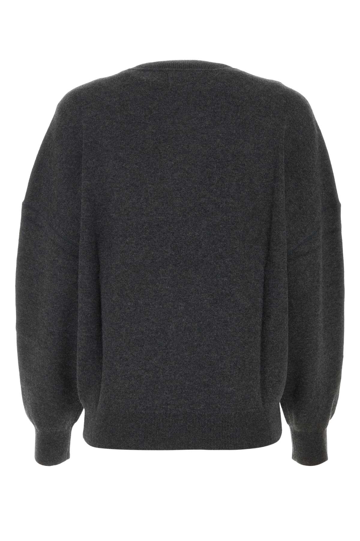 Marant Etoile Melange Dark Grey Stretch Cotton Blend Altee Sweater In Anthracite