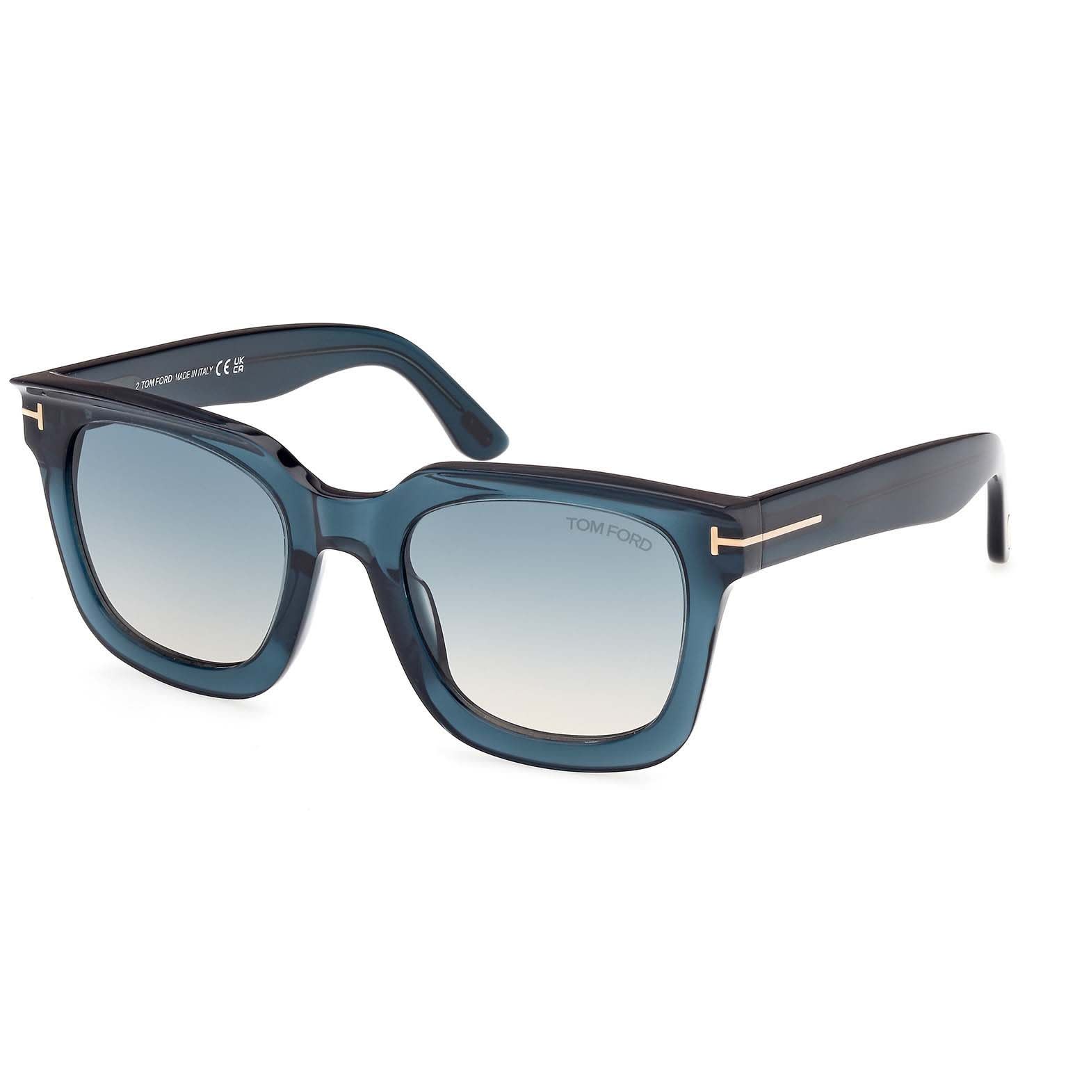 Shop Tom Ford Sunglasses In Azzurro/verde Sfumato