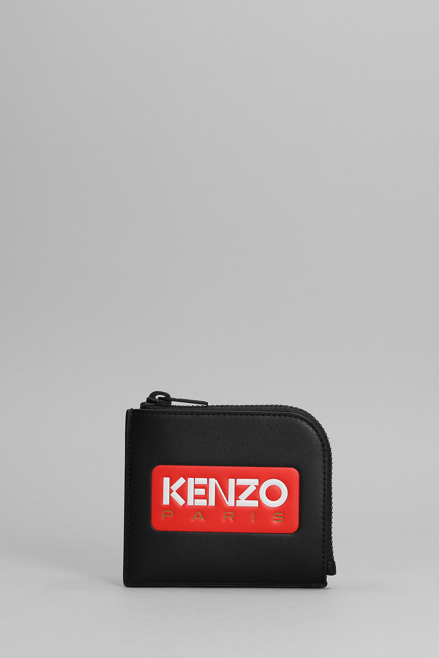 Logo-printed Zipped Wallet