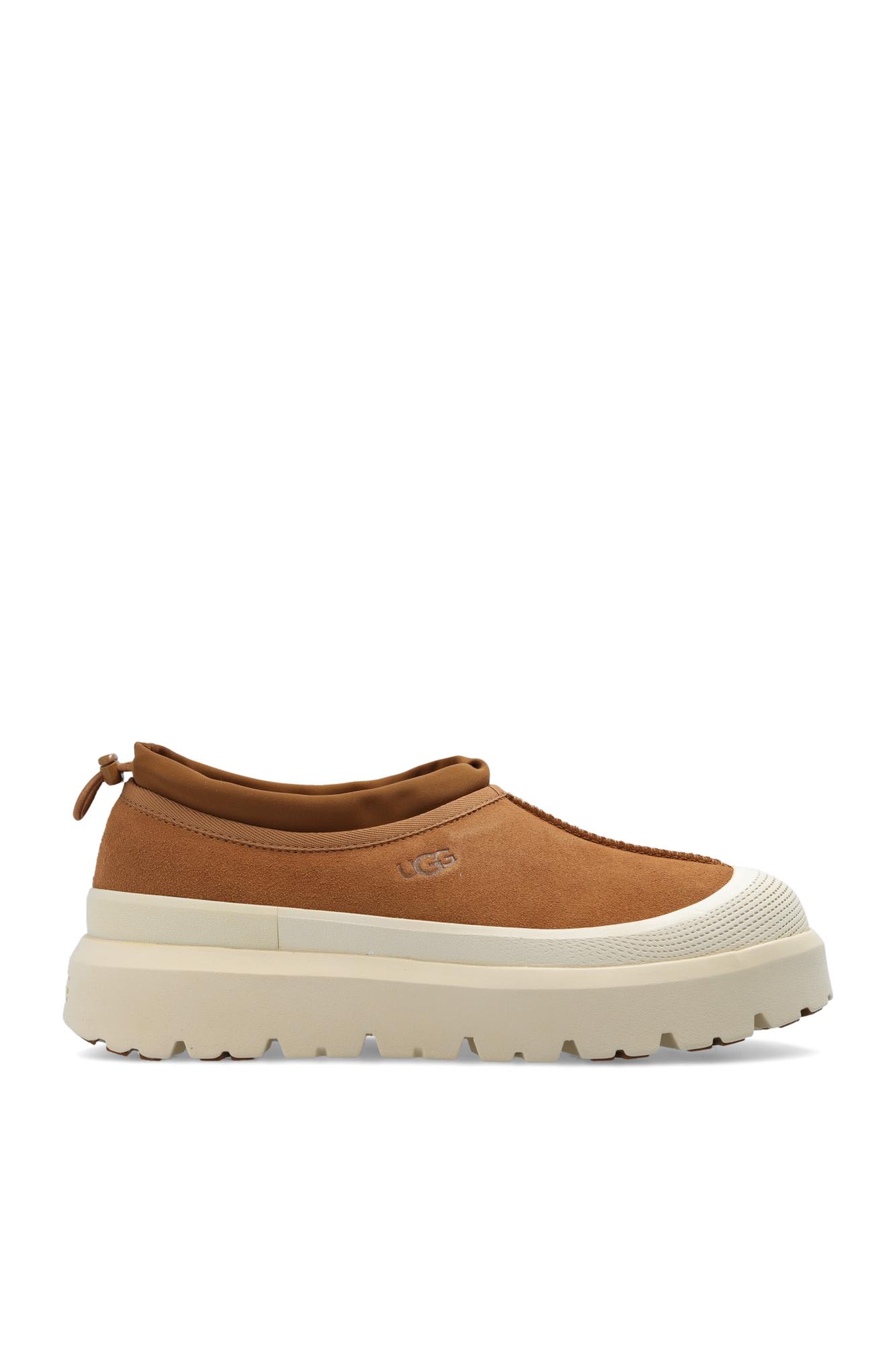 Shop Ugg Tasman Weather Hybrid Suede Shoes In Cwtc Chestnut / Whitecap