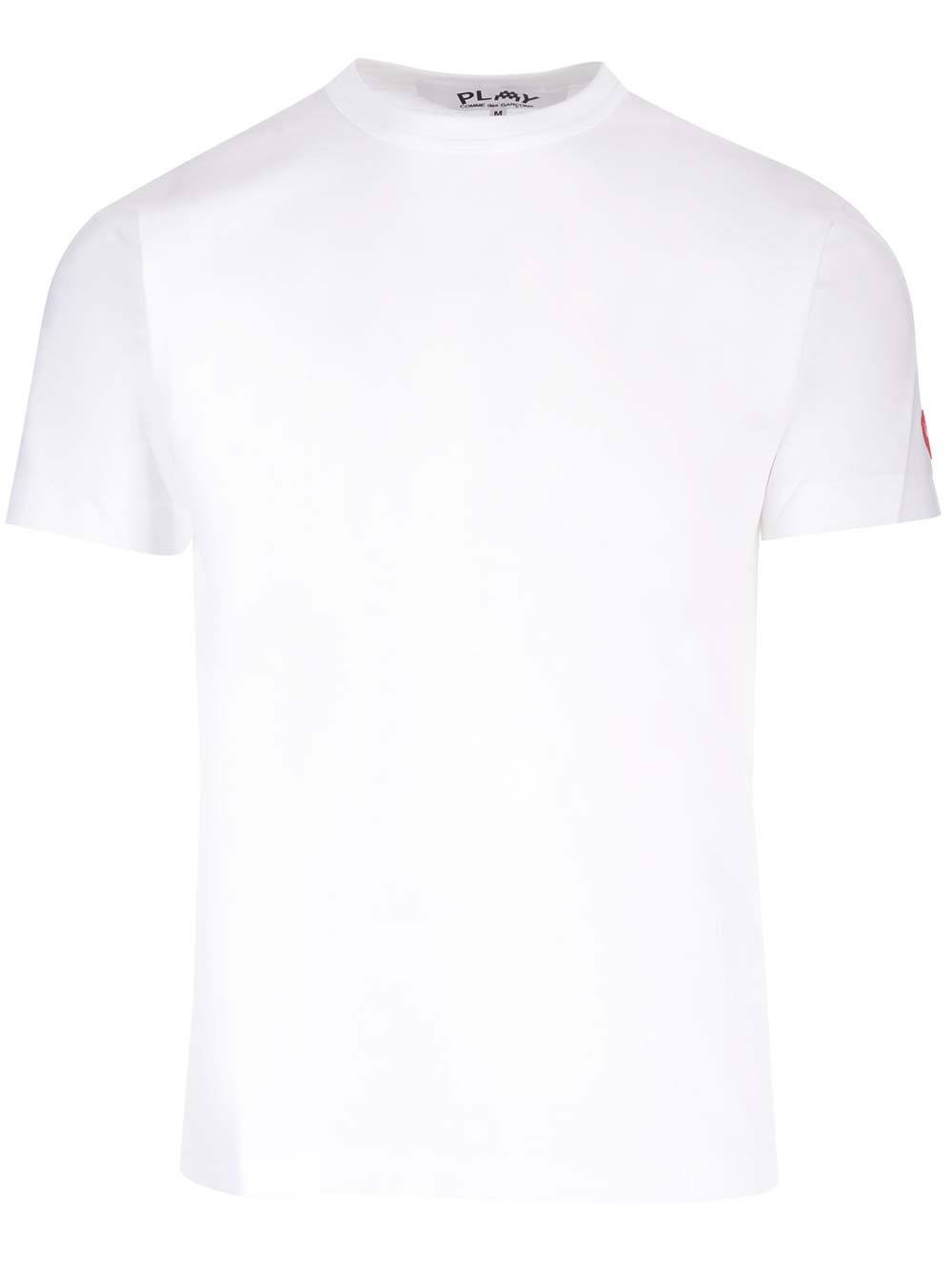 Shop Comme Des Garçons Play Jersey T-shirt In White