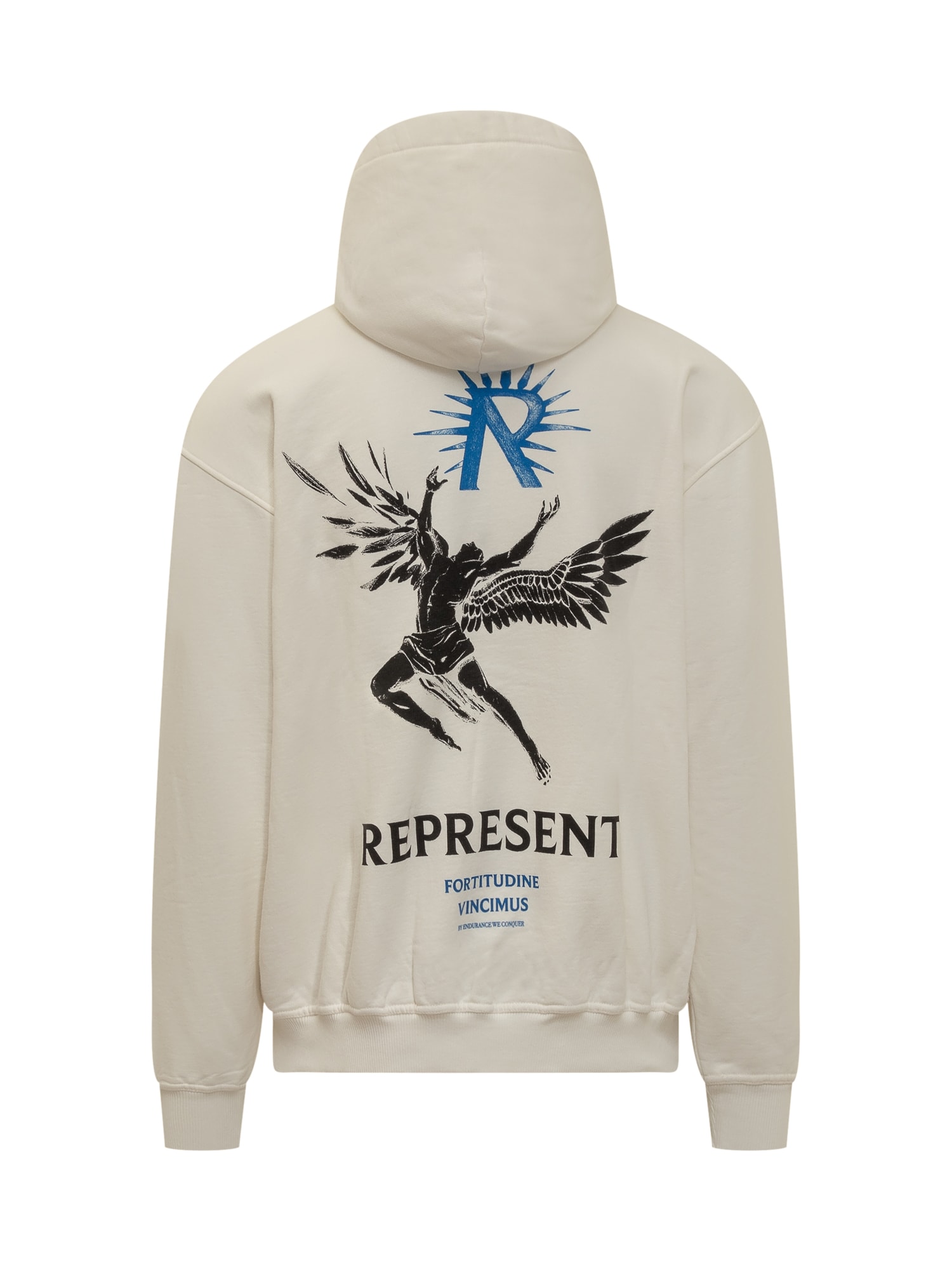 Shop Represent Icarus Hoodie In Flat White