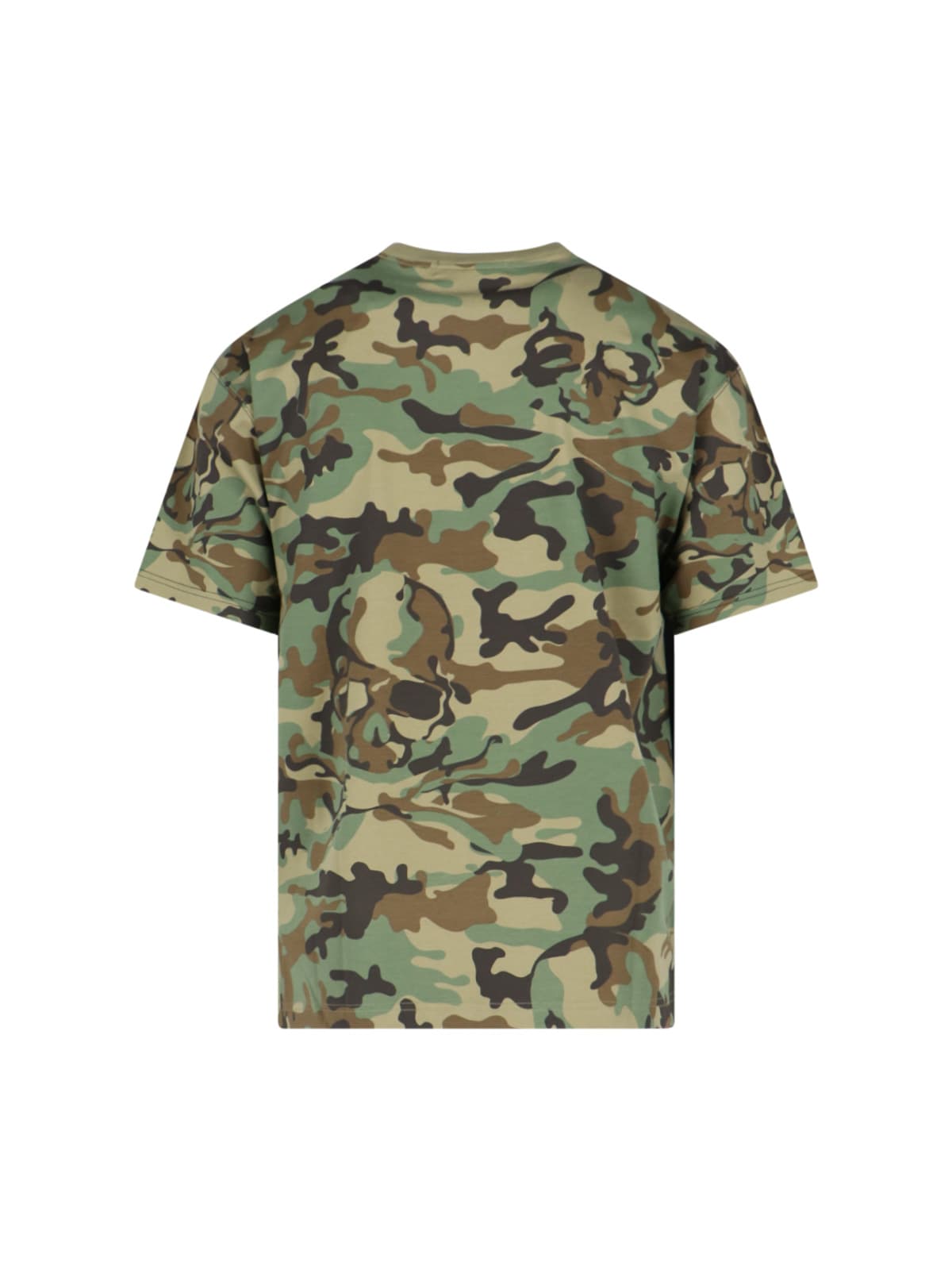 Shop Mastermind Japan Back Camouflage T-shirt In Black