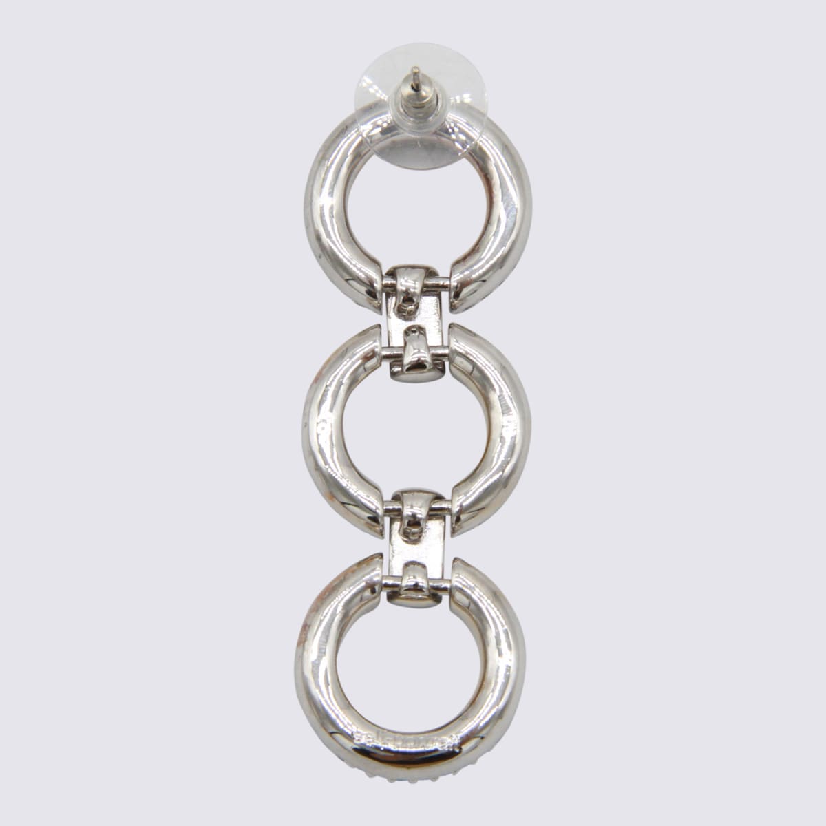 Self-portrait Multi-hoop Drop Earrings Featuring Rhinestone Accents In Brown