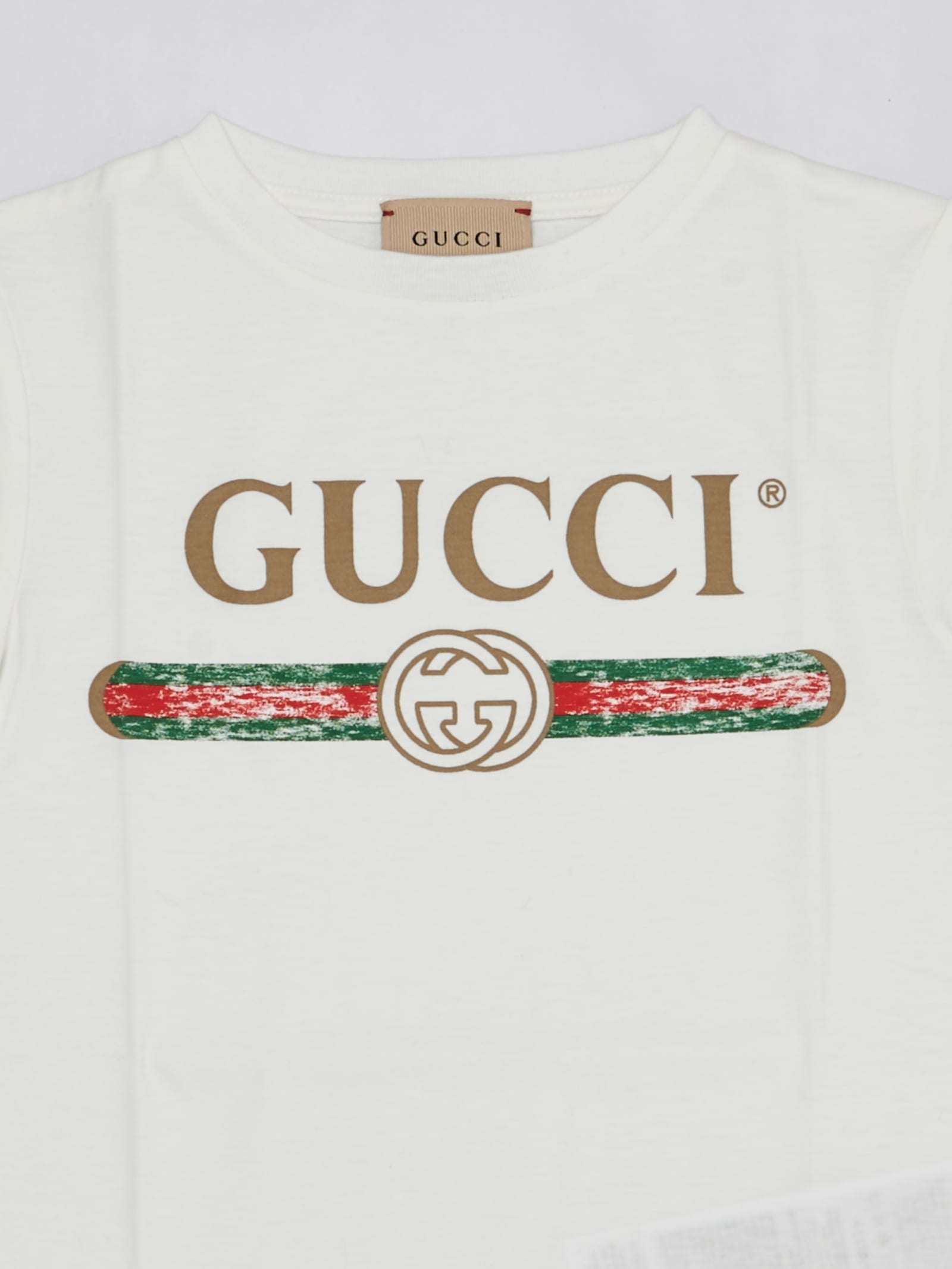 Shop Gucci T-shirt T-shirt In Bianco