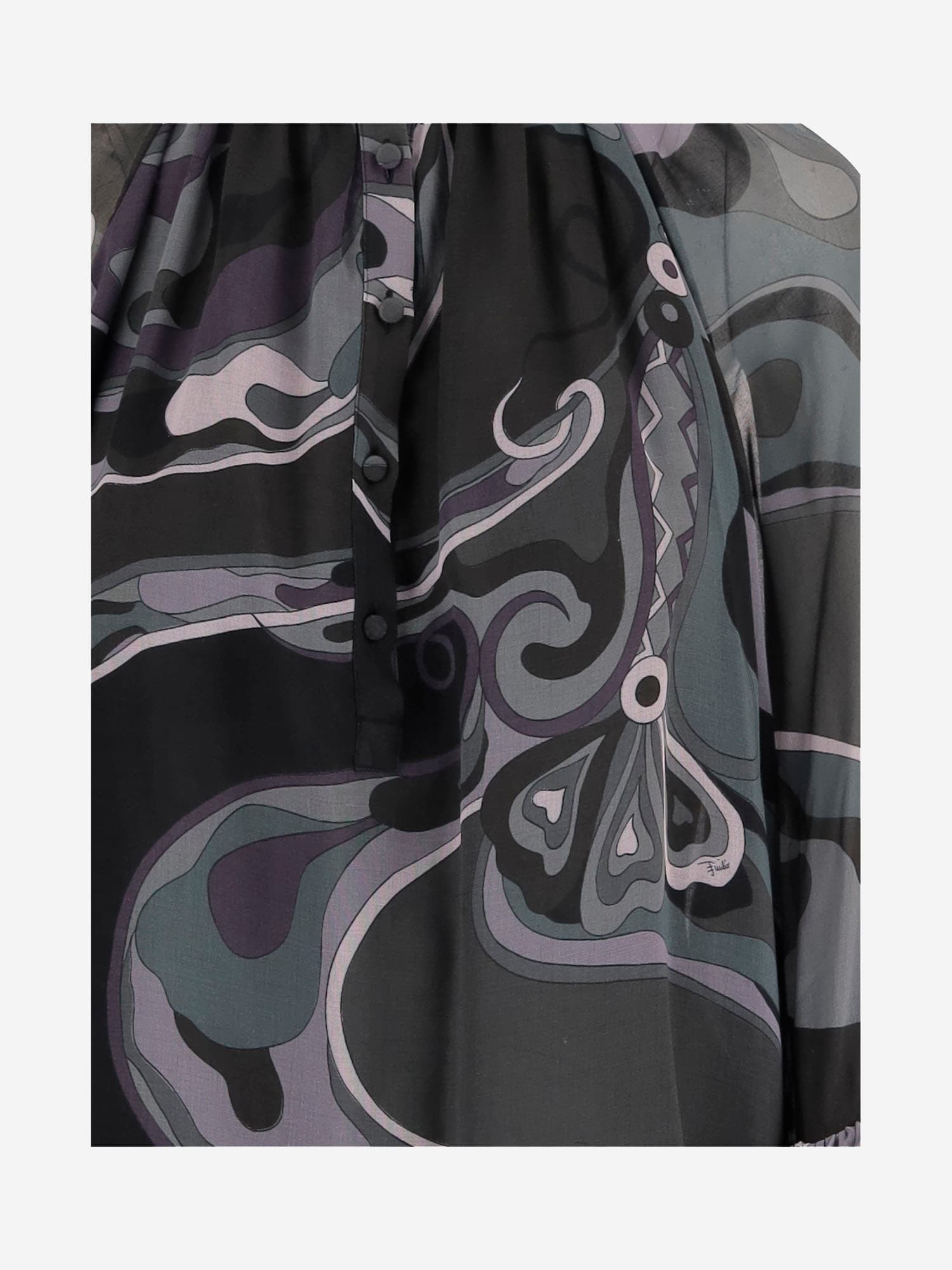 Pucci Viscose Blouse With Abstract Print In Red