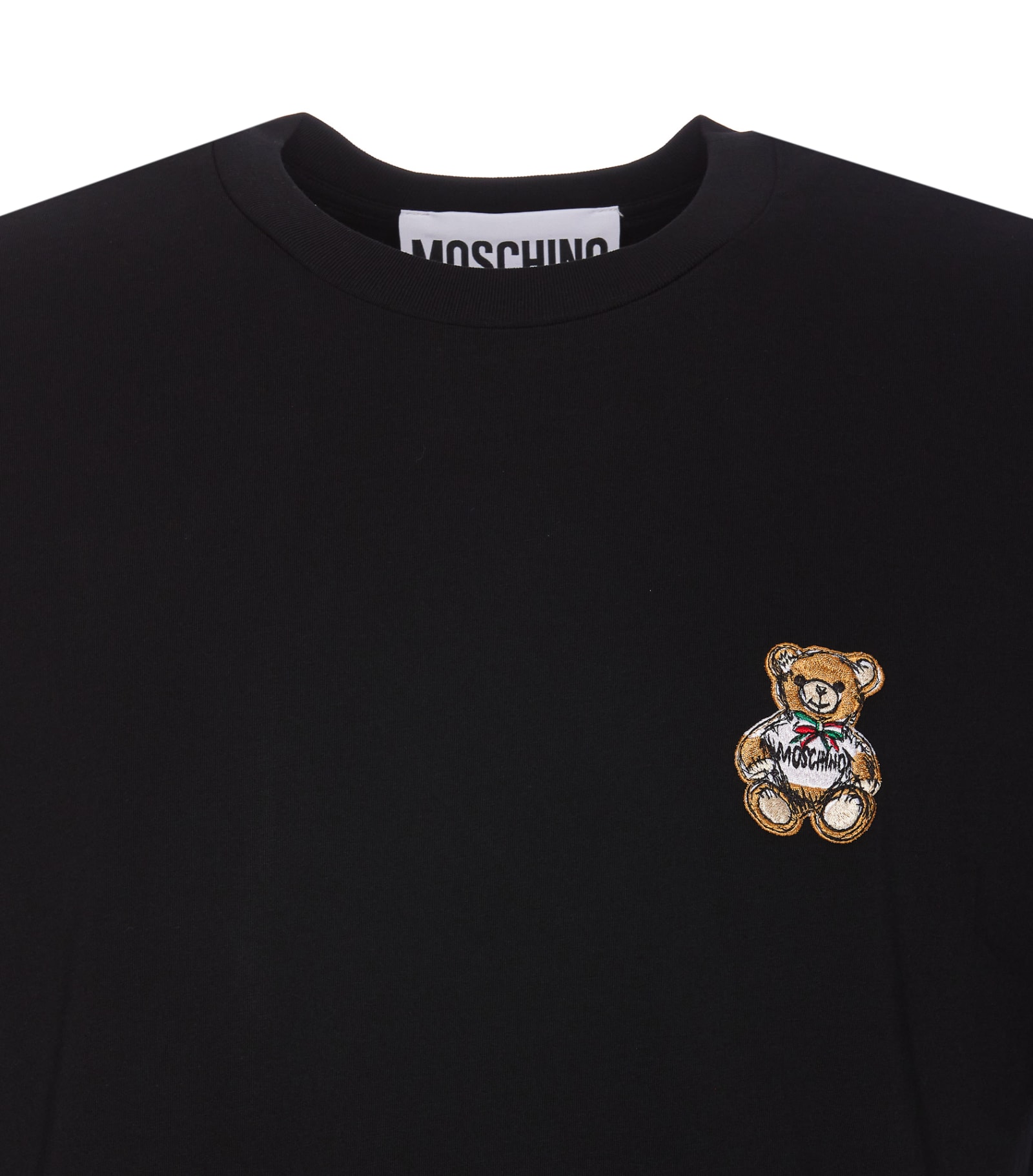 Shop Moschino Teddy T-shirt In Black