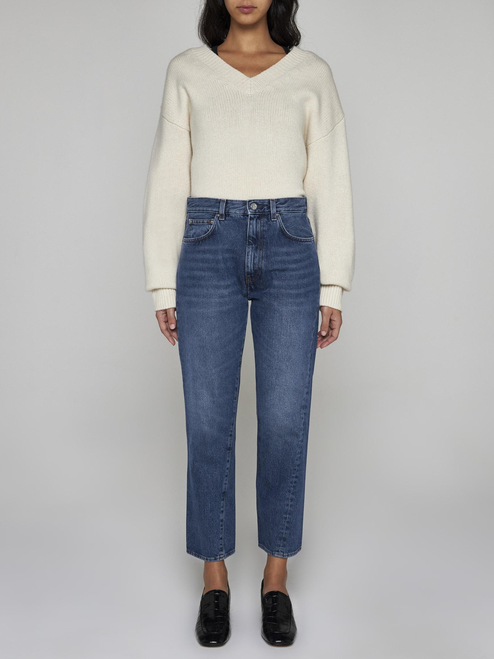 Shop Totême Wool And Cashmere Sweater In Snow 007