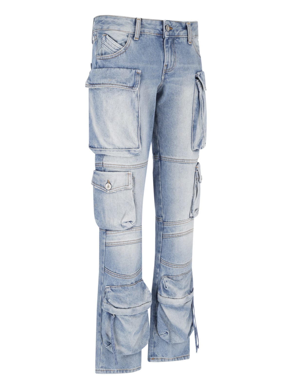 Shop Attico Essie Jeans In Light Blue