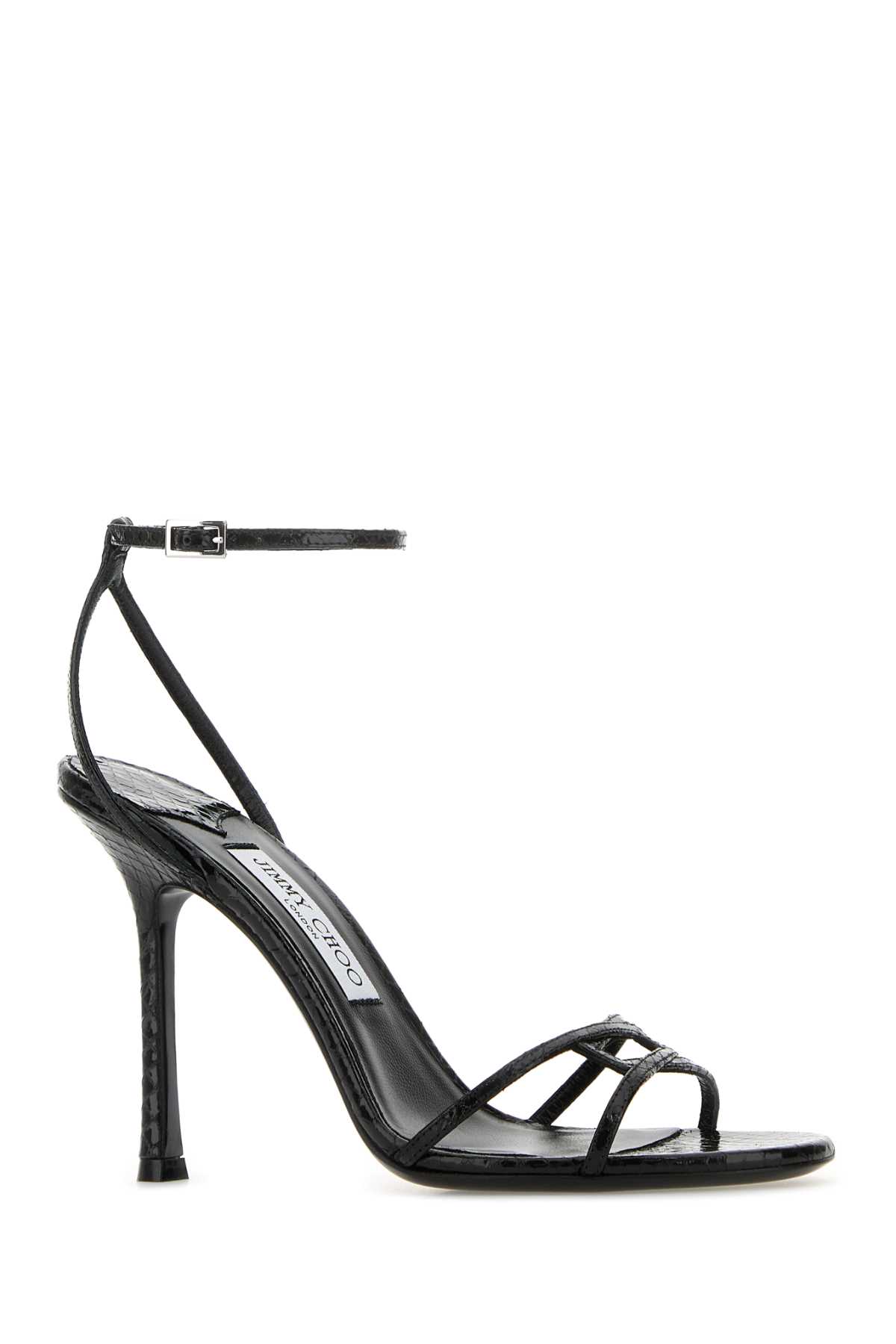 Jimmy Choo Black Leather Heels