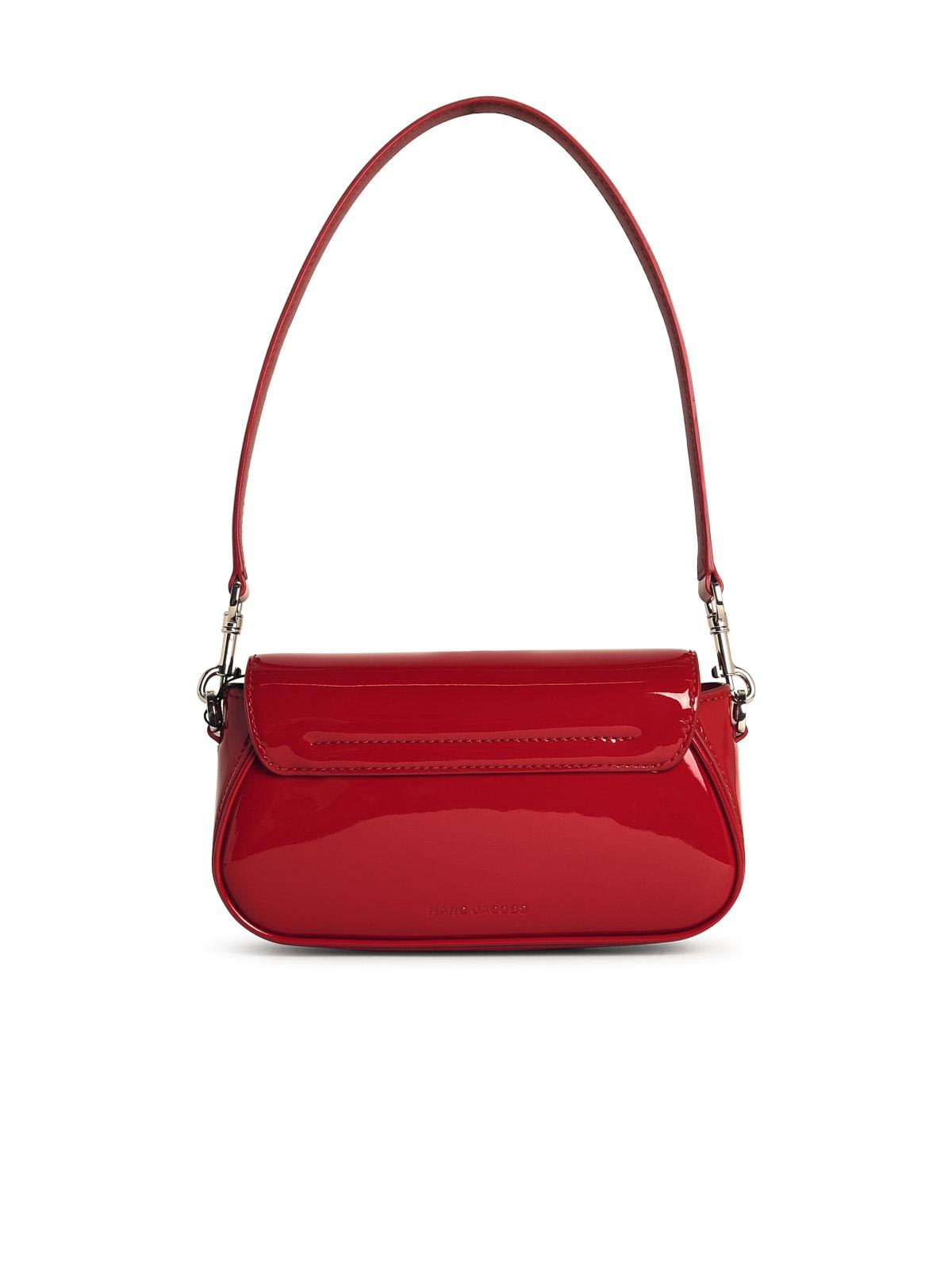 Shop Marc Jacobs Shiny Red Leather Bag