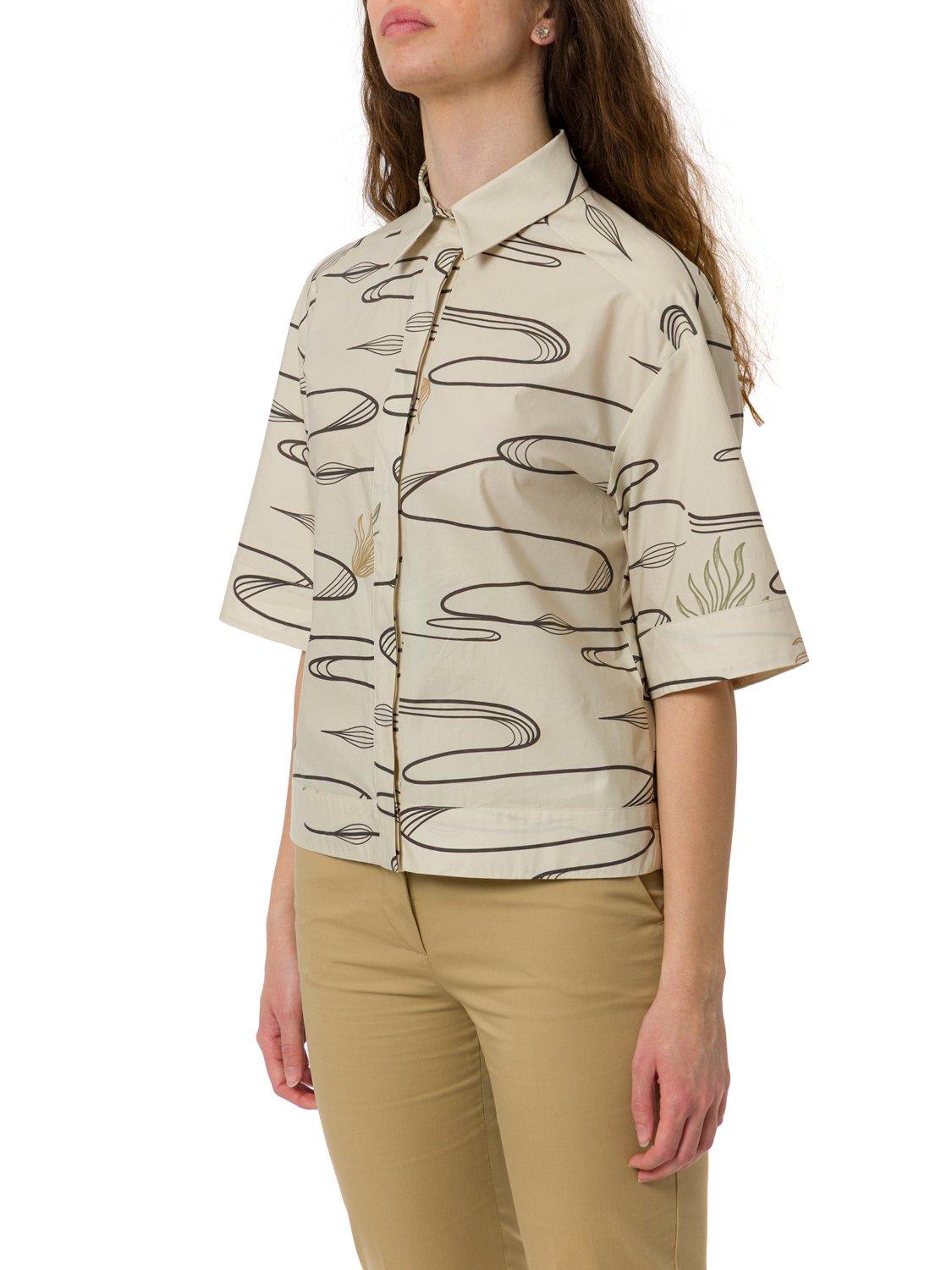 Max Mara All-over Patterned Button-up Shirt In Multi