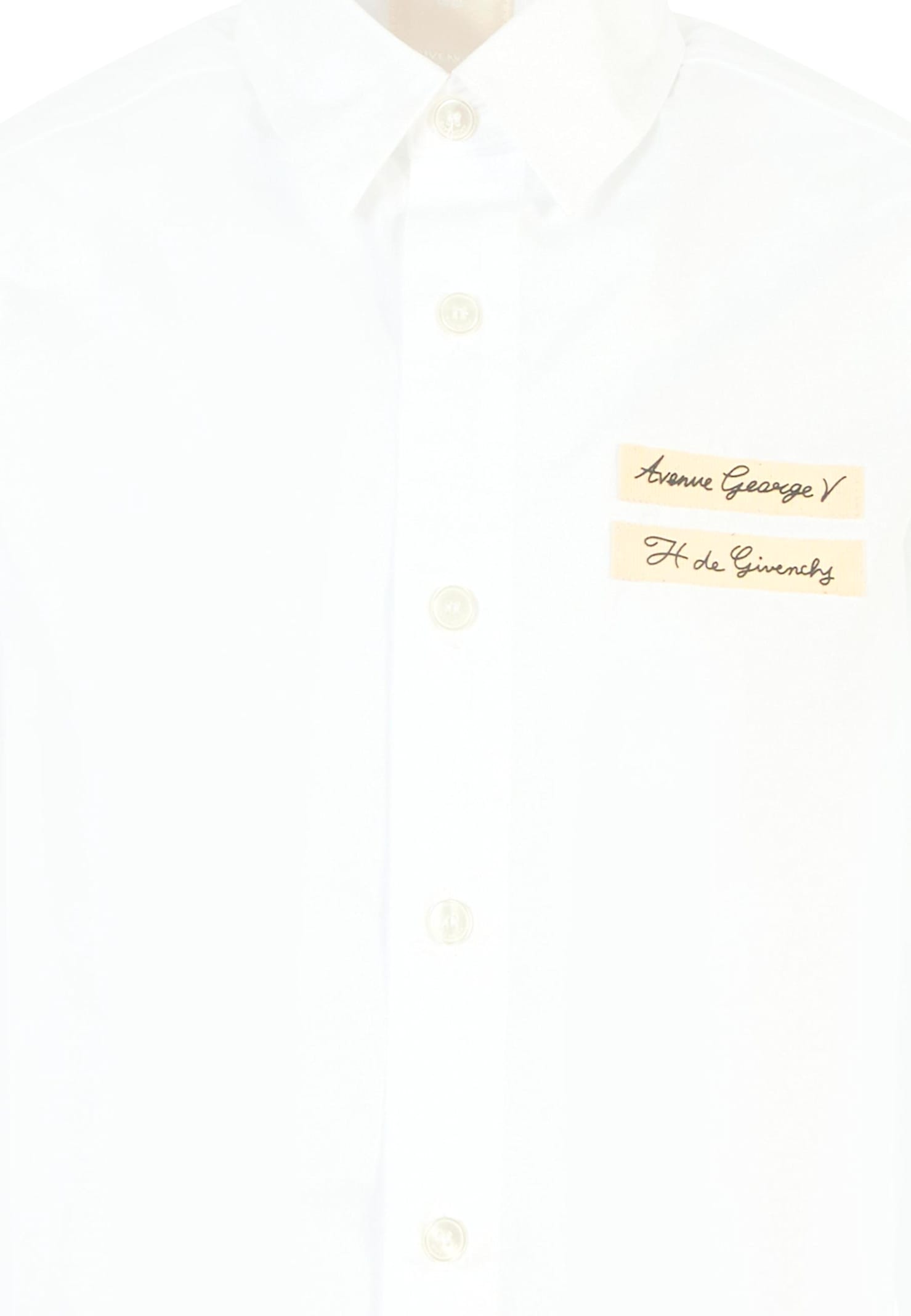 Givenchy White Shirt For Boy With Logo In White