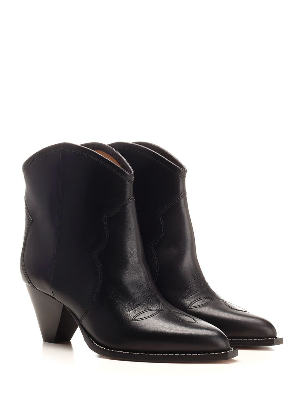 Shop Isabel Marant Darizo Ankle Boots In Black