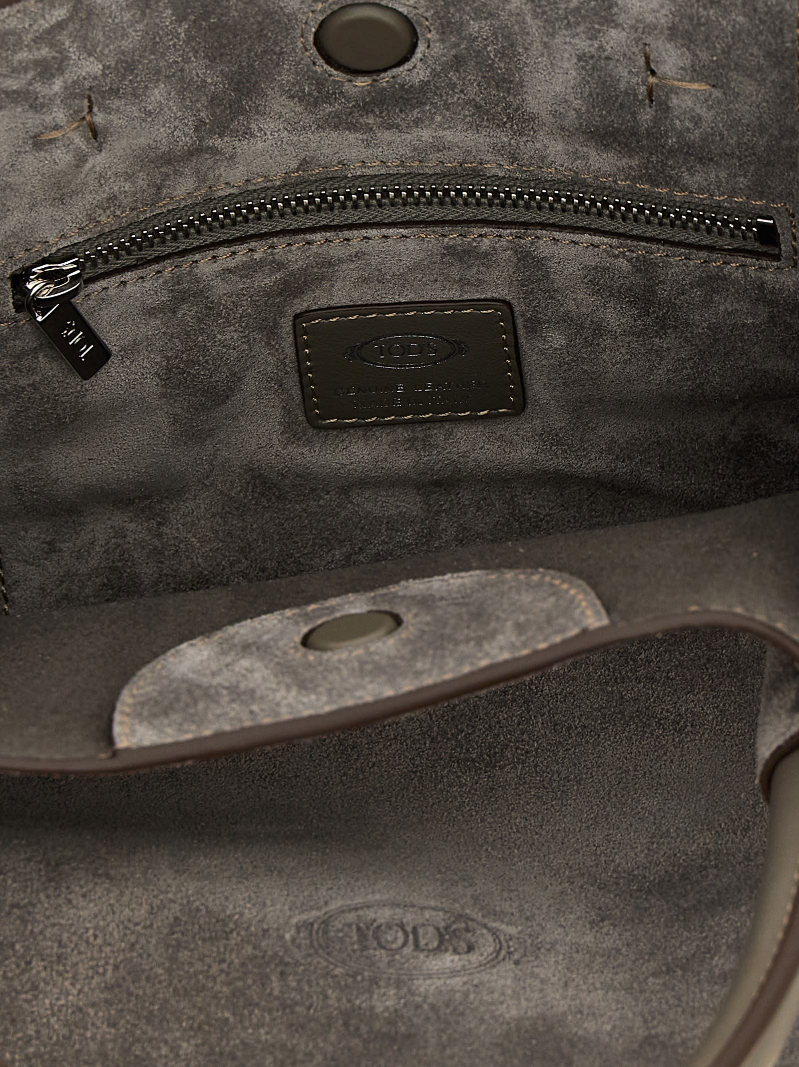 Tod's Buz Small Handbag In Gray