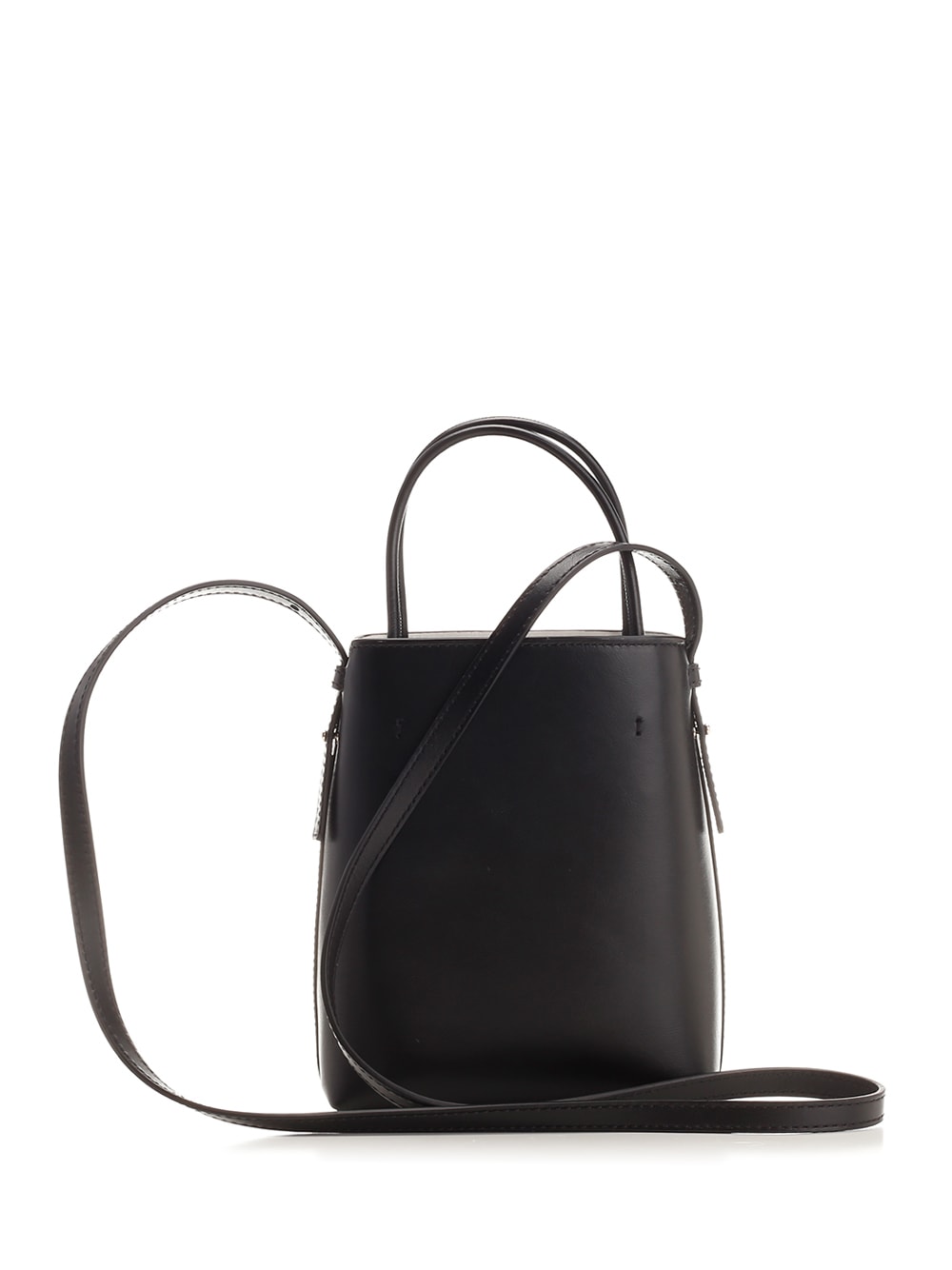 Shop Chloé Sense Micro Bucket Bag In Black