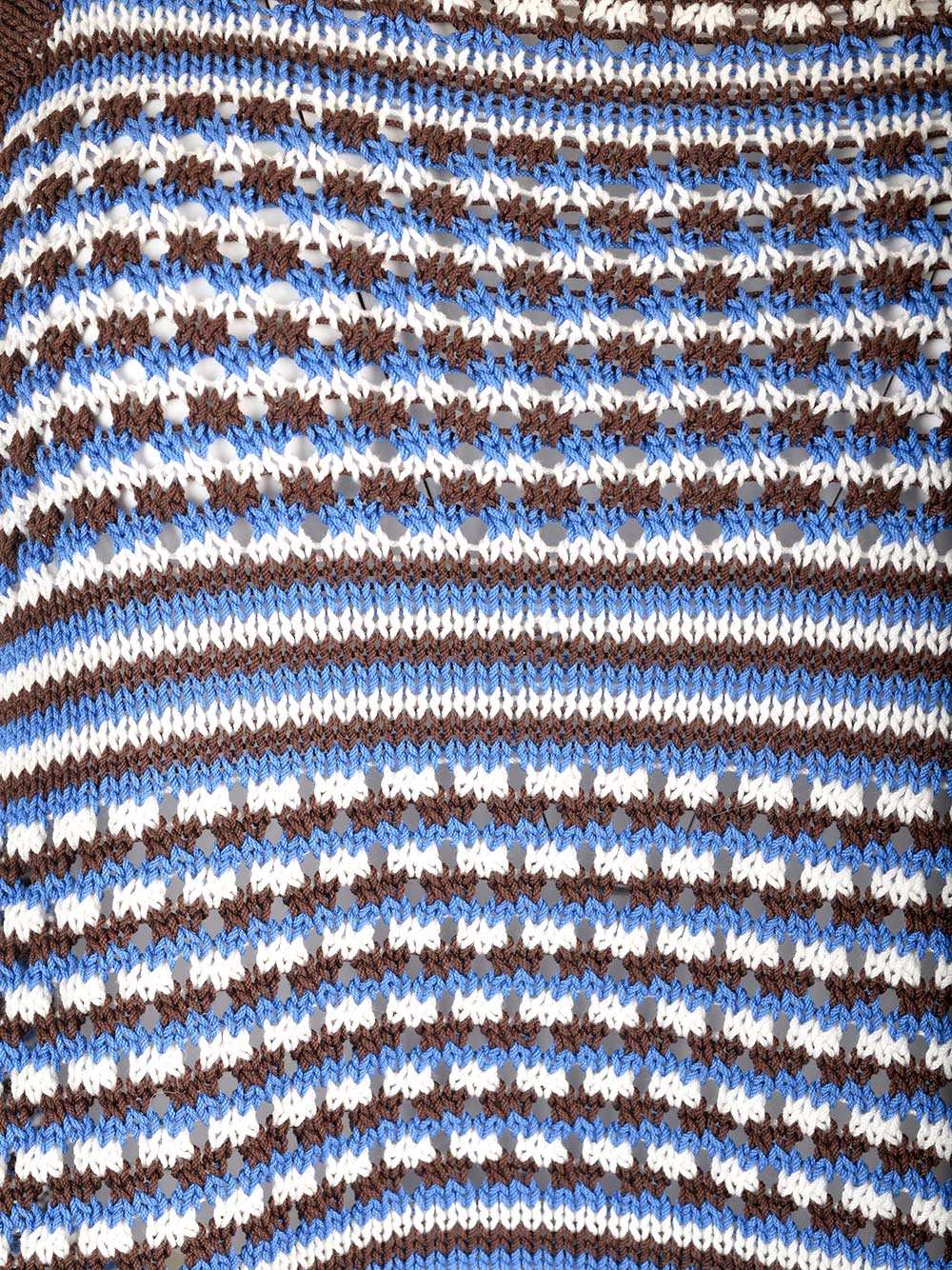 Shop Apc Cotton Crochet Top In Caa Marron
