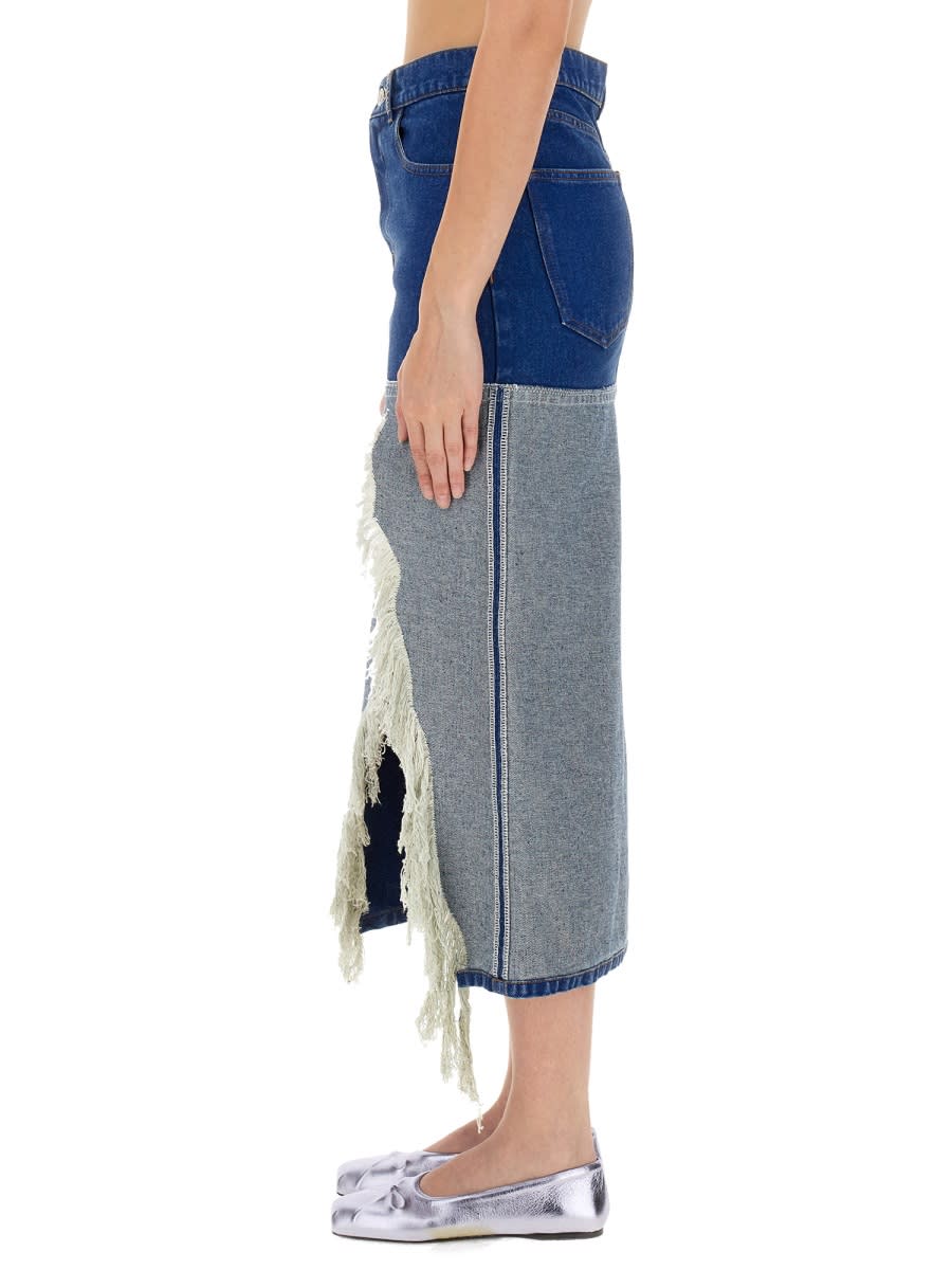 Shop Marni Denim Skirt