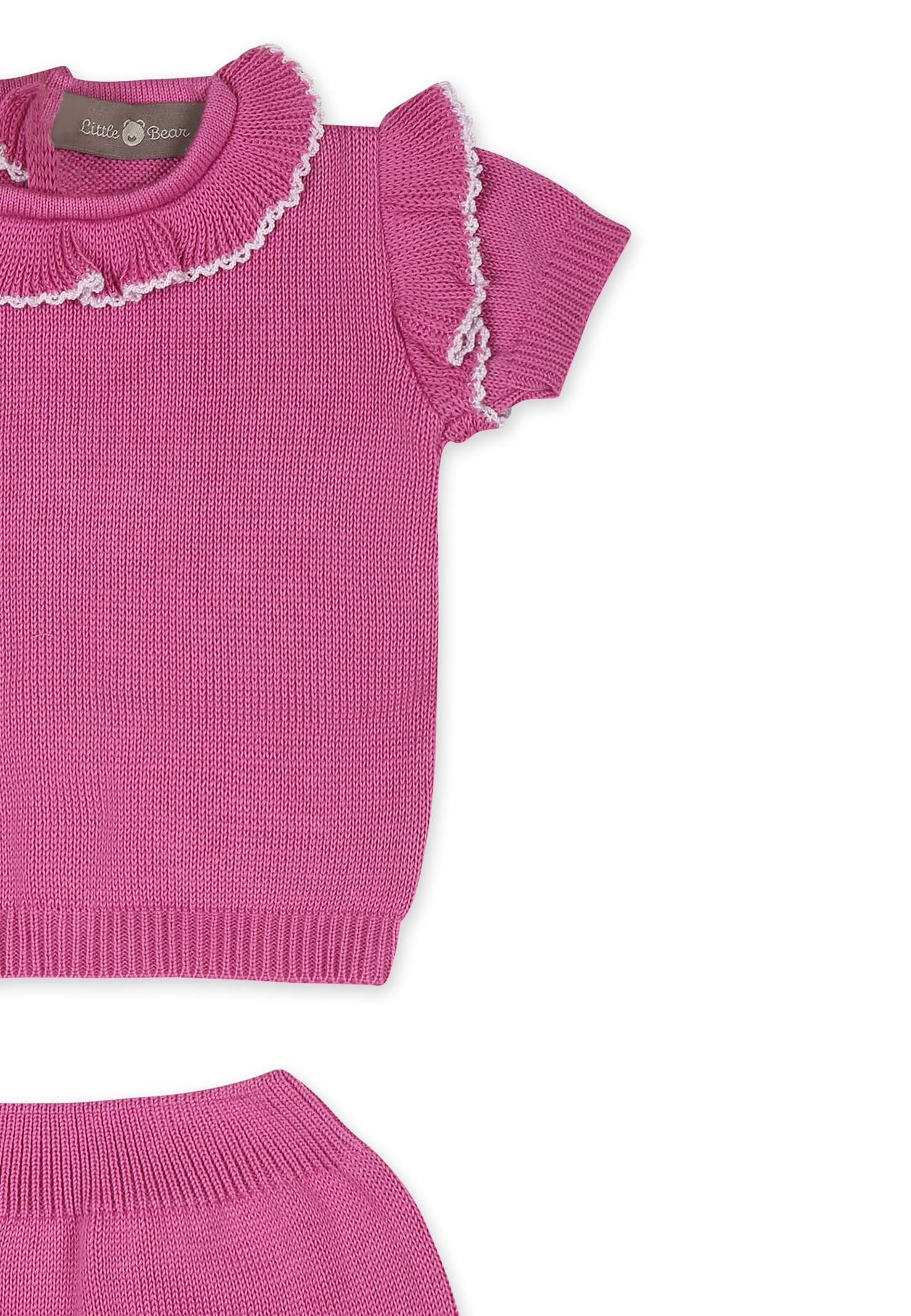 Little Bear Fuchsia Birth Set For Baby Girl In Pink