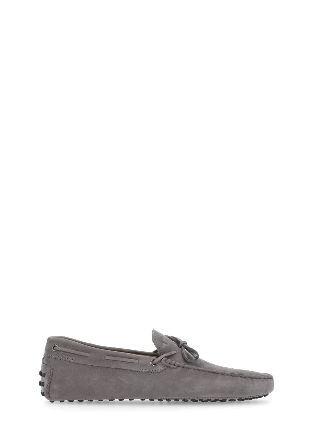 Shop Tod's Suede Leather Loafers In Grey