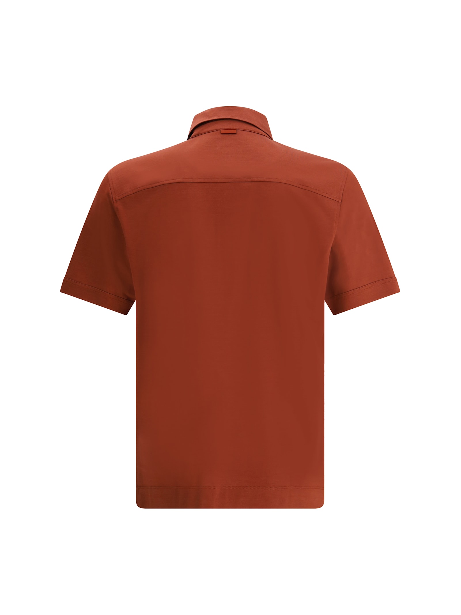 Shop Zegna Leggerissimo Polo Shirt In Brown