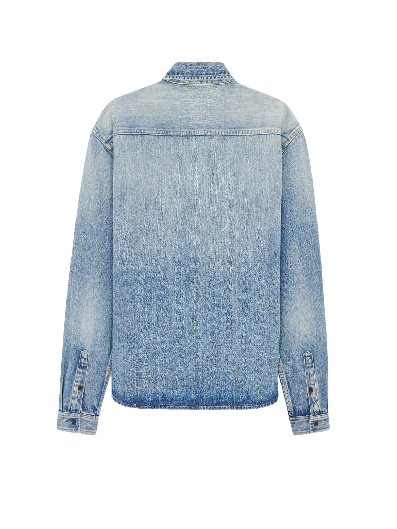 Shop Saint Laurent Shirt In Blu