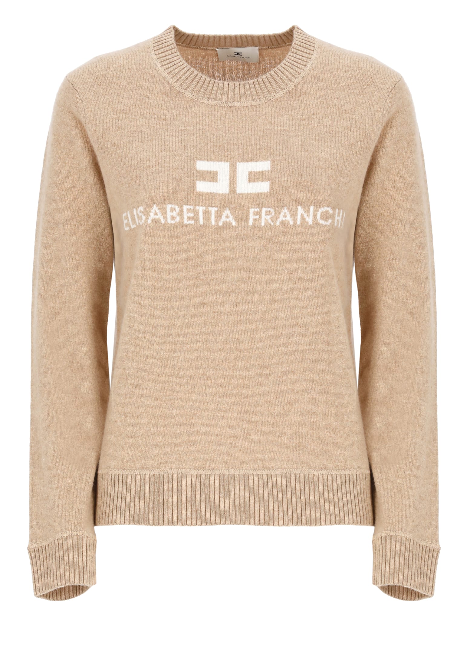 Shop Elisabetta Franchi Sweater With Logo