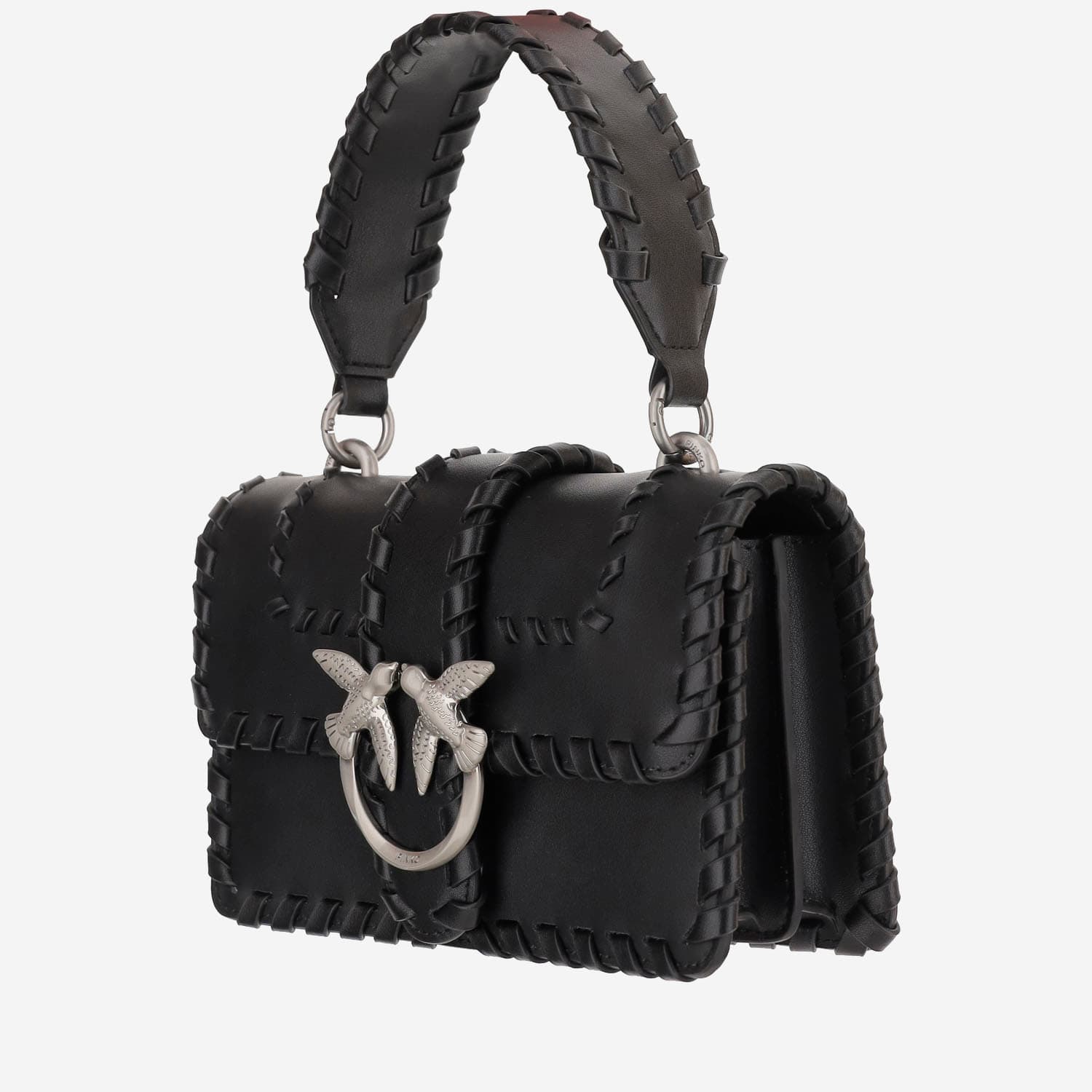 Pinko Mini Love One Cross Body Bag In Black