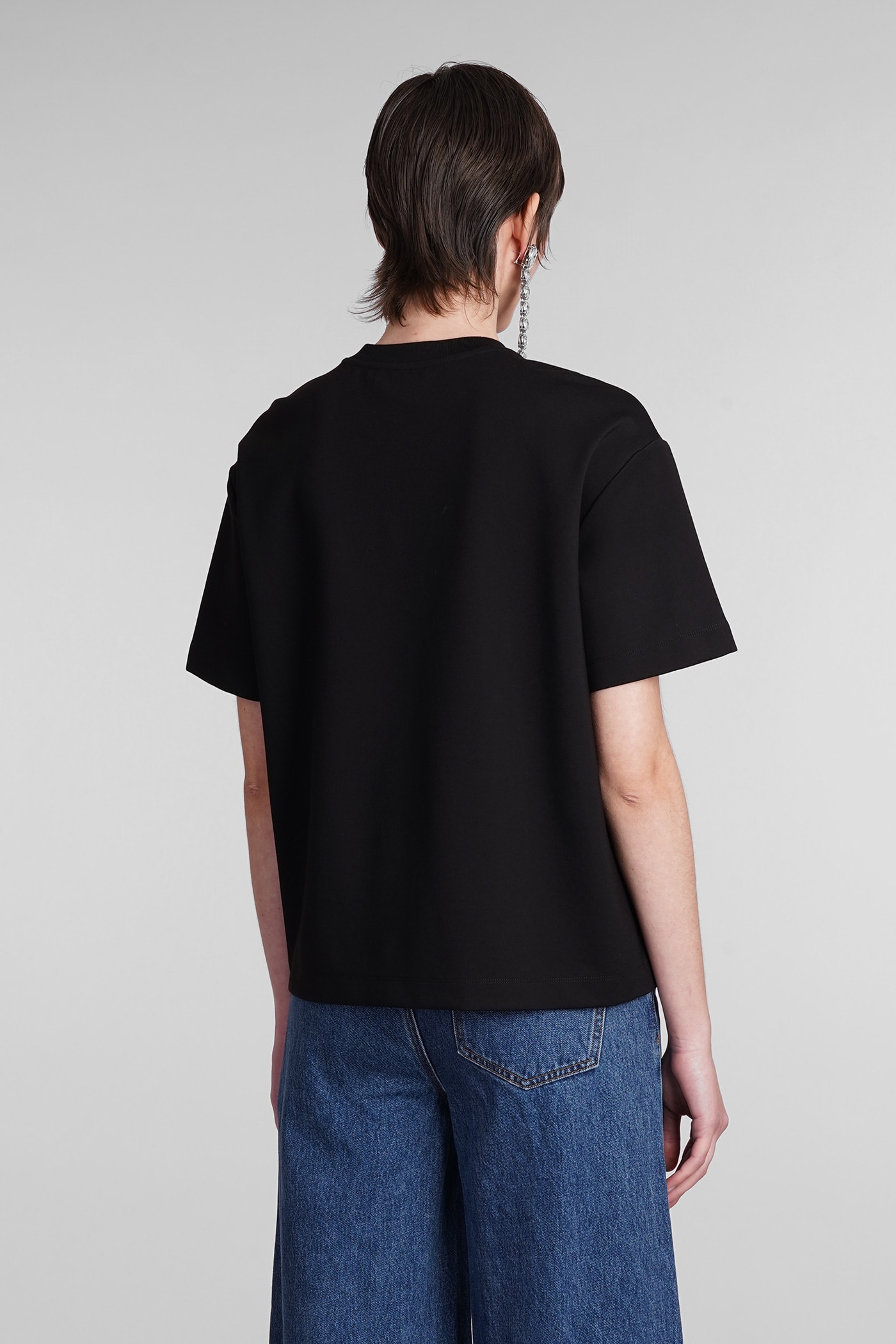 Shop Area T-shirt In Black Rayon