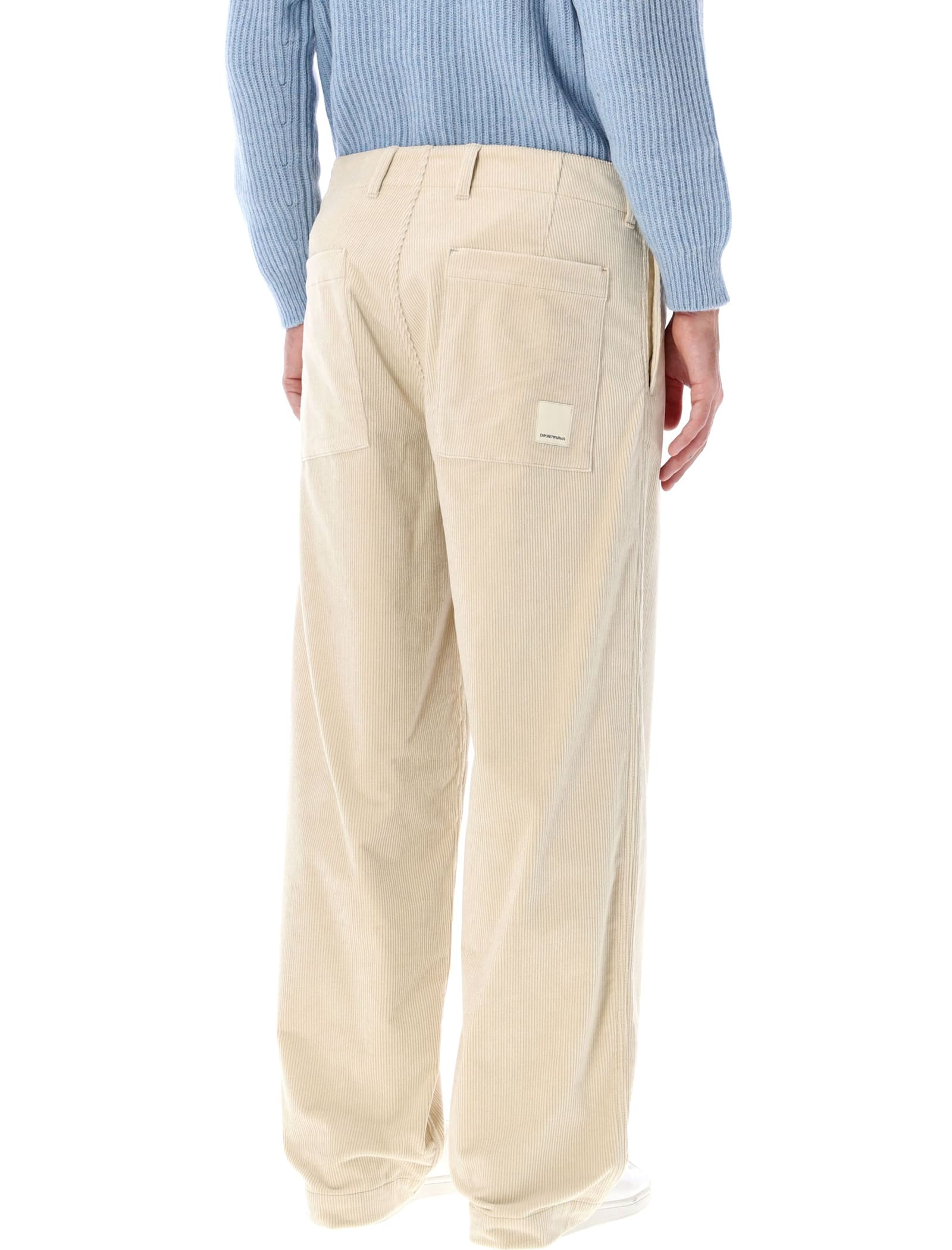 Shop Emporio Armani Corduroy Pants In 01i2