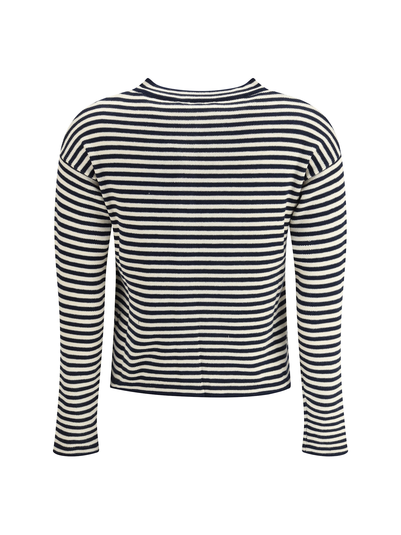 Weekend Max Mara Eritea Stripe Cotton Cardigan In Black