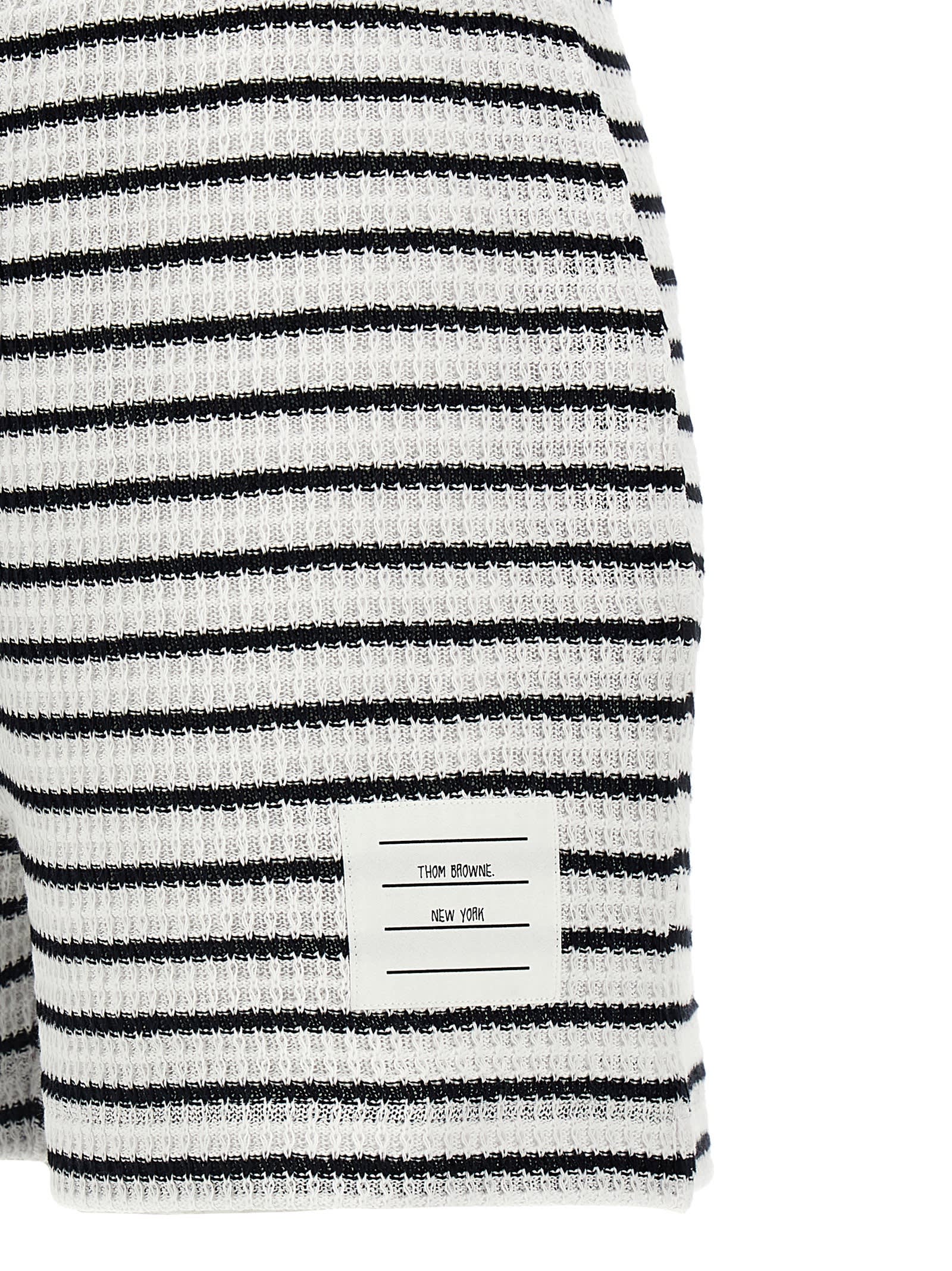 Thom Browne Short Stripes Bermuda And Short In Multicolor