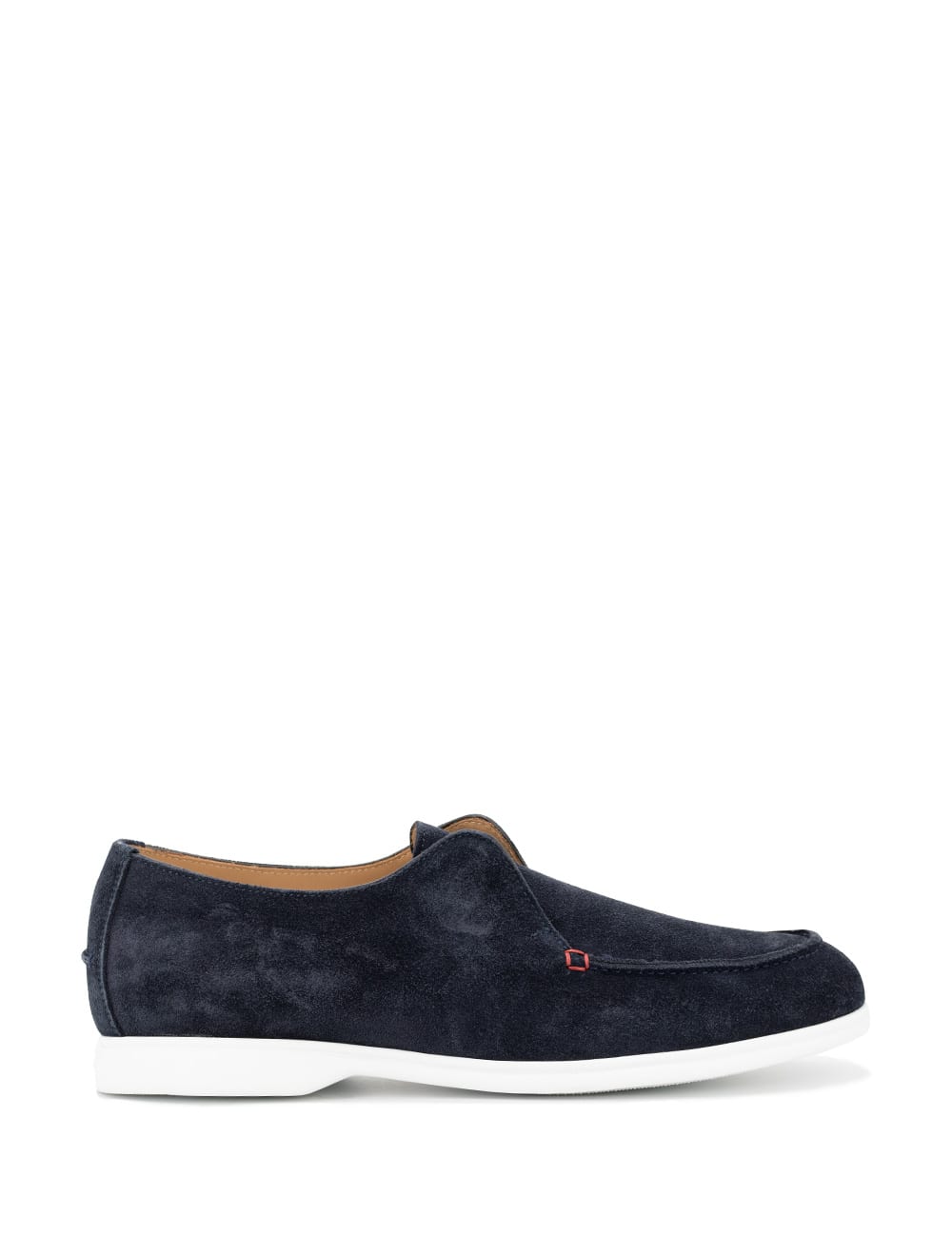 Shop Kiton Moccasin In Night Blue