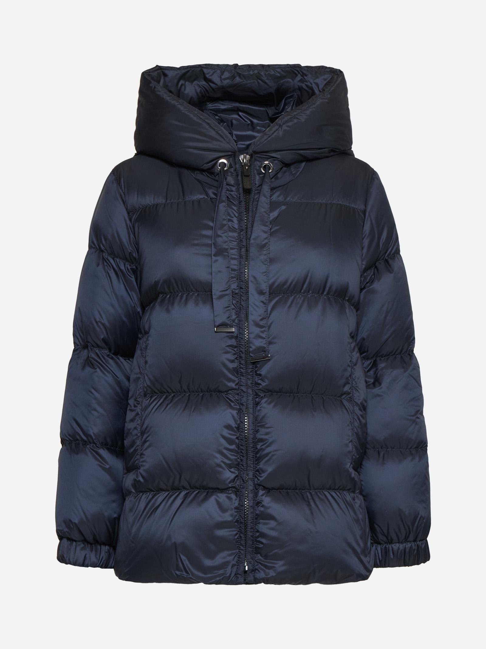 Max Mara The Cube Seia Quilted Nylon Down Jacket In Blue