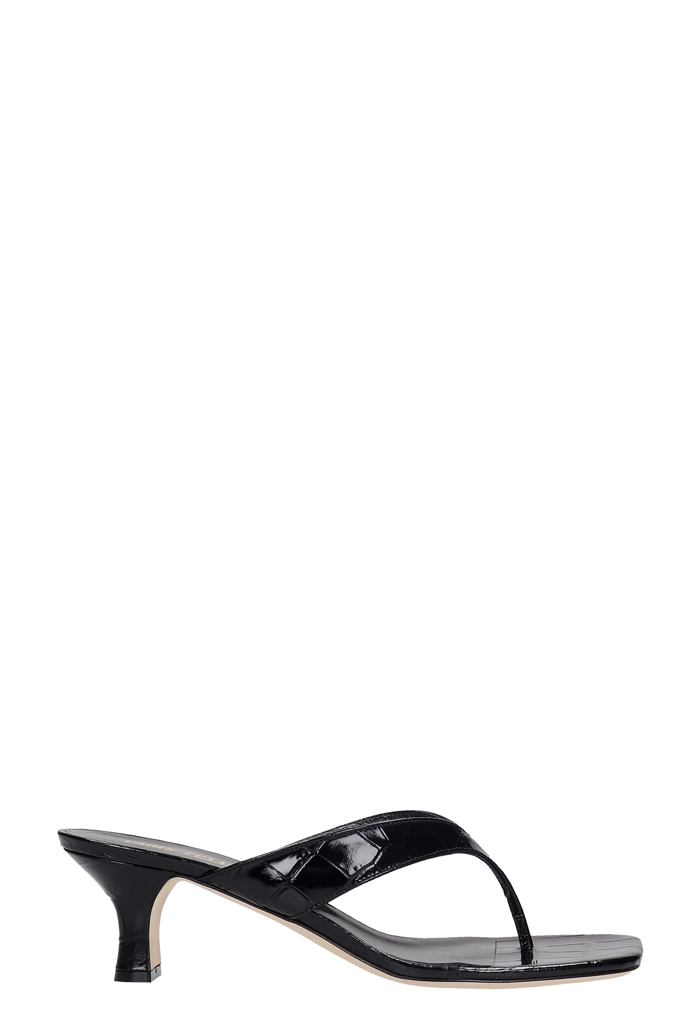 Paris Texas Portofino Sandals In Black Leather