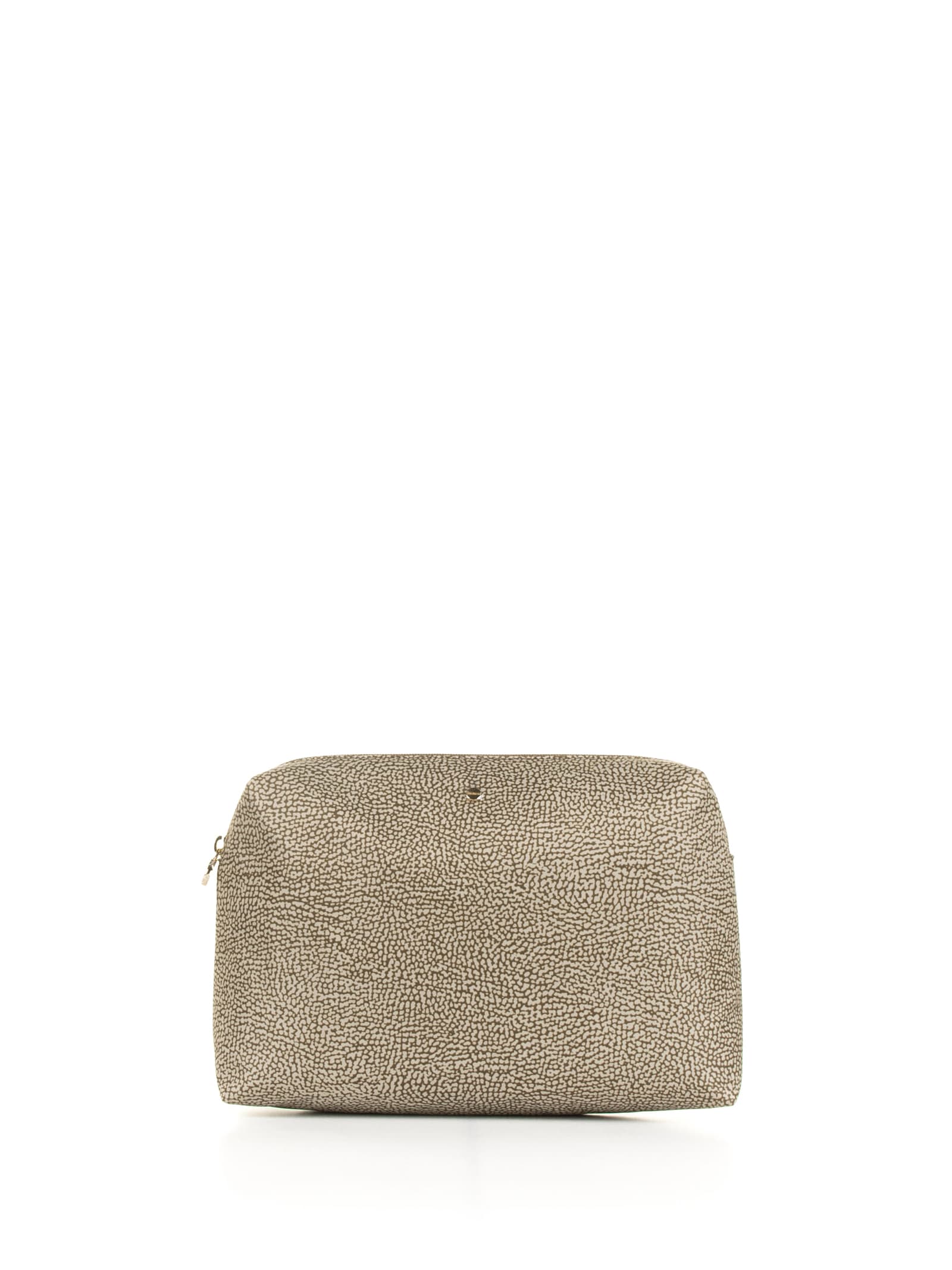 Medium Clutch Bag In Op Fabric And Leather