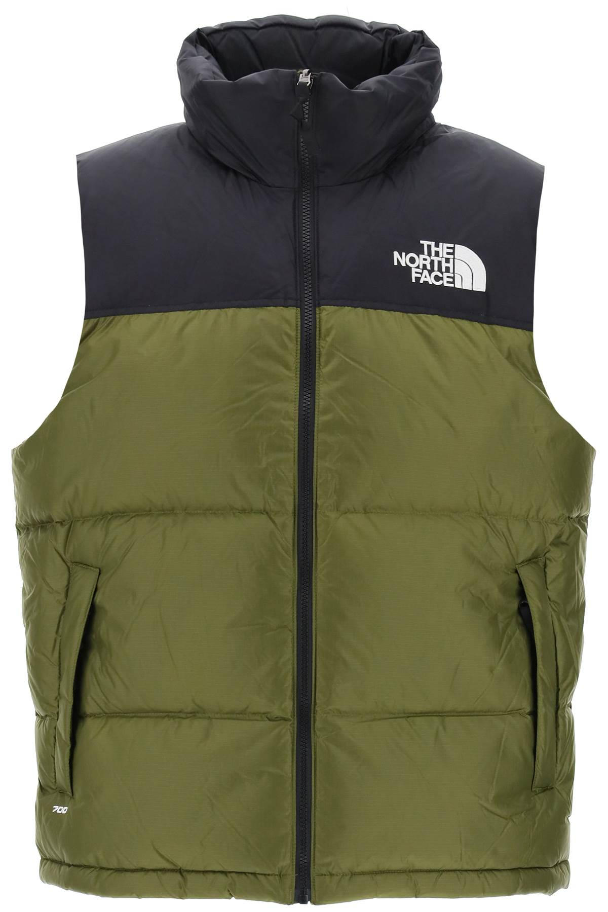Shop The North Face 1996 Retro Nuptse Puffer Vest In Forest Olive (black)