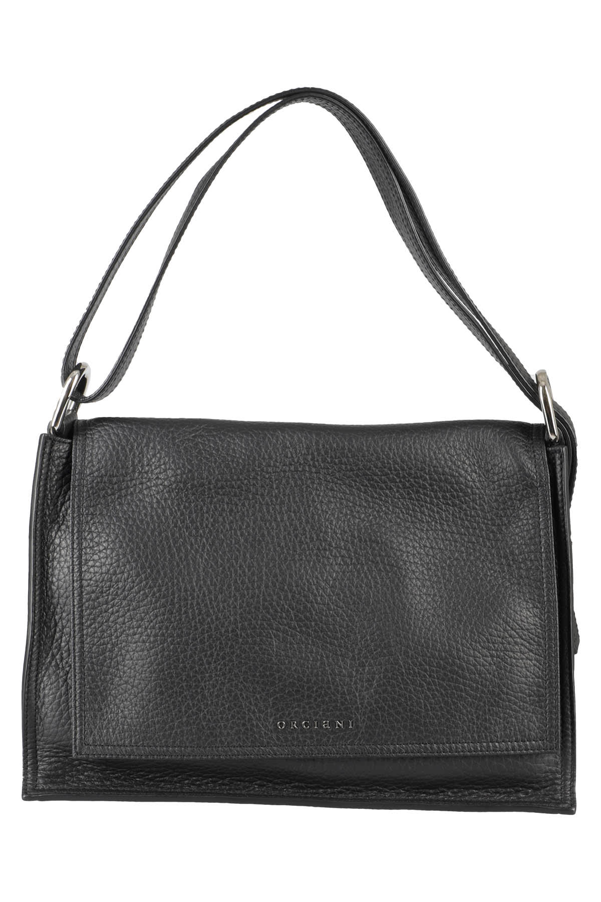 ORCIANI Pong Soft leather shoulder bag with shoulder strap, color Ivory