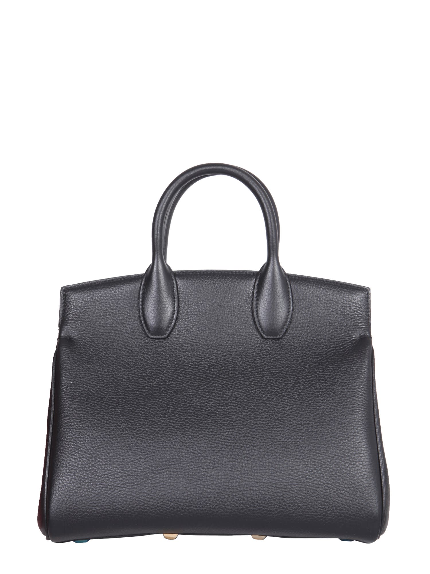 Shop Ferragamo The Studio Small Bag In Nero