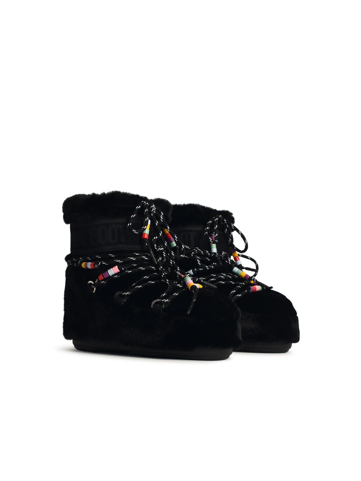 Shop Moon Boot Icon Black Polyester Blend