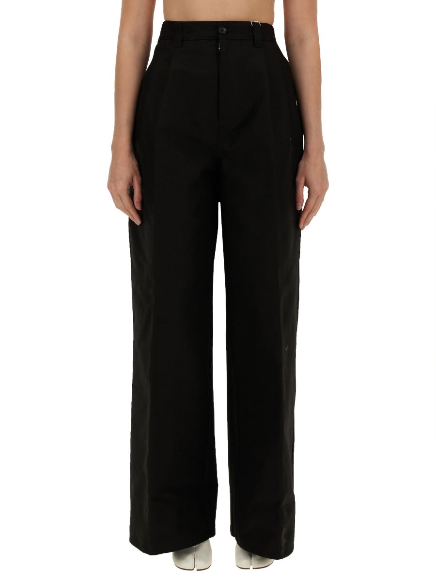 Shop Maison Margiela Skater Chino Pants In Black